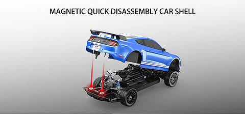 MJX RC Hyper Go 10306 Ford Mustang Shelby GT500 2.4G 4WD Sport Rally Drift RC Car Brushless High Speed Vehicle Models Imported 1:10 Scale speeds up to 47 km/h Remote Control Car - Image 16