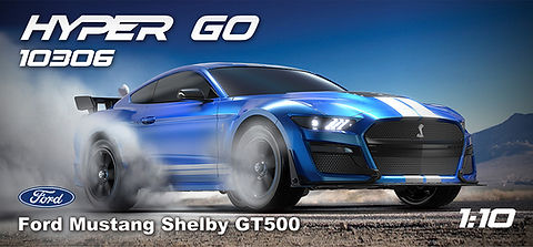 MJX RC Hyper Go 10306 Ford Mustang Shelby GT500 2.4G 4WD Sport Rally Drift RC Car Brushless High Speed Vehicle Models Imported 1:10 Scale speeds up to 47 km/h Remote Control Car - Image 2