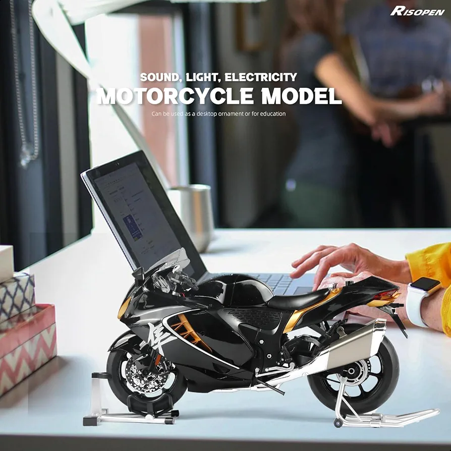 Suzuki Hayabusa Superbike Collectible Model – Black & Gold edition 1:6 scale - Image 4