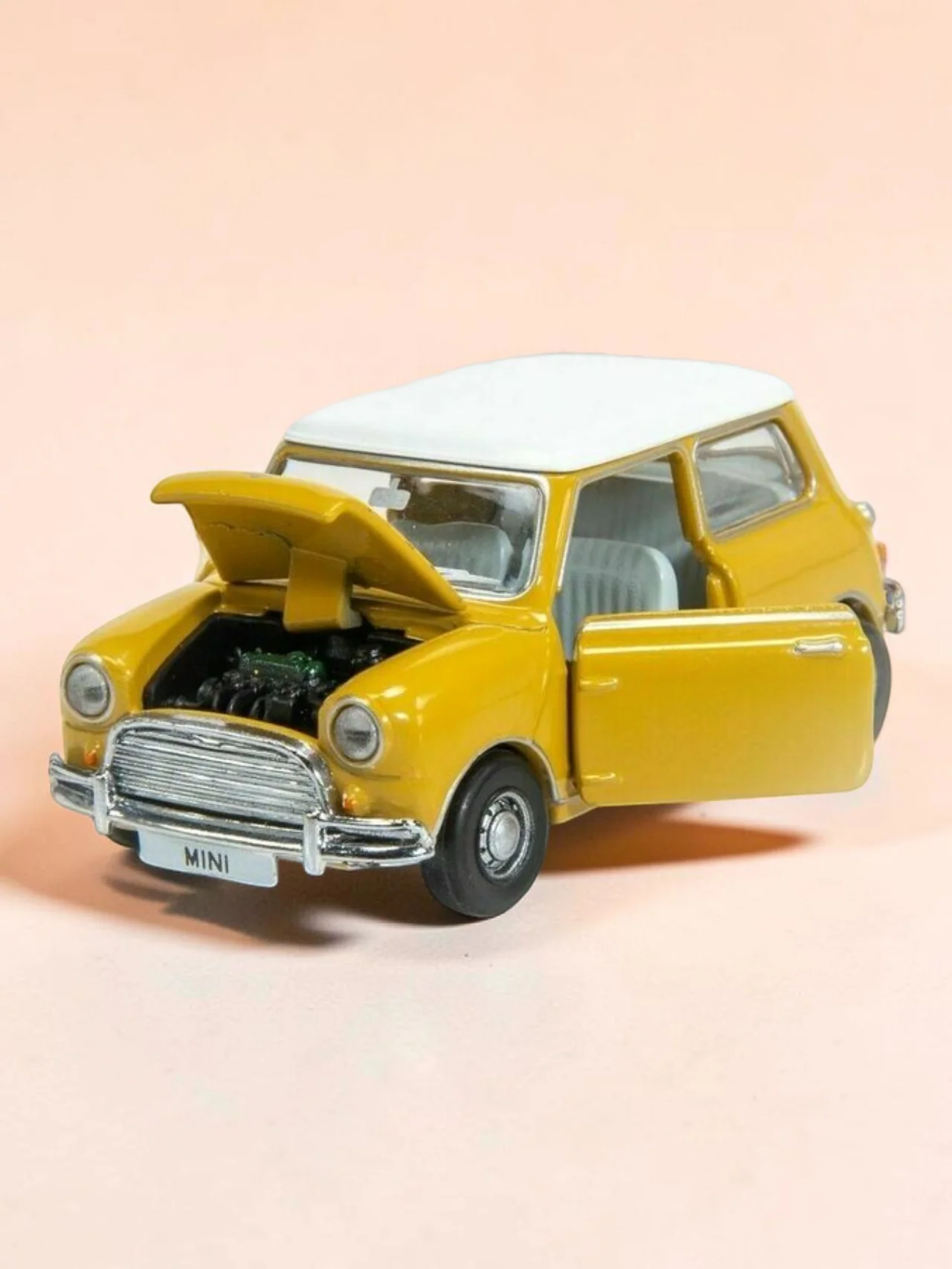 TINY PANTONE Mini Cooper Diecast Model Car – Premium Collectible Toy | Classic Vintage Design | 1:50 Scale Model Display Car - Image 4