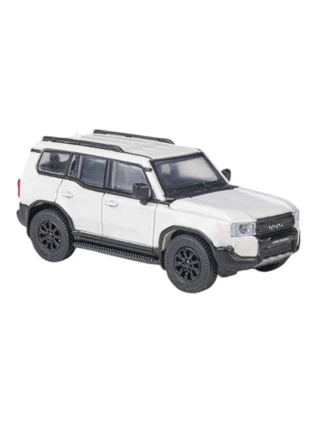 Para64 2024 Land Cruiser 250 Prado White Ice Cap 1:64 Scale Diecast - Image 2
