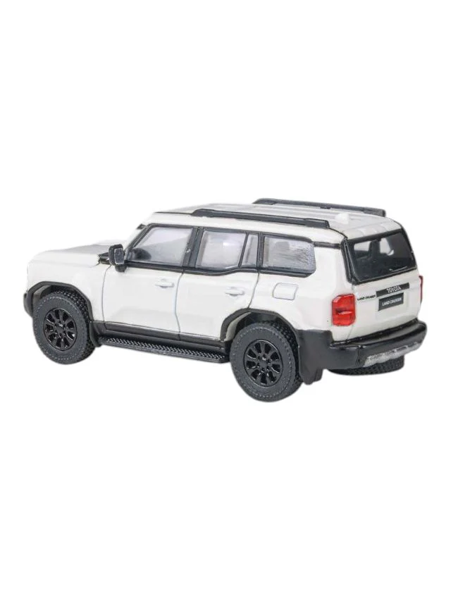 Para64 2024 Land Cruiser 250 Prado White Ice Cap 1:64 Scale Diecast - Image 4