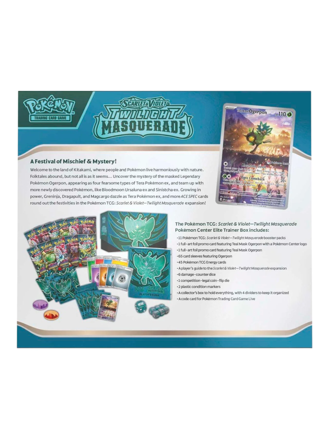 Pokemon Scarlet and Violet Twilight Masquerade Elite Trainer Box ETB (English) - Image 10