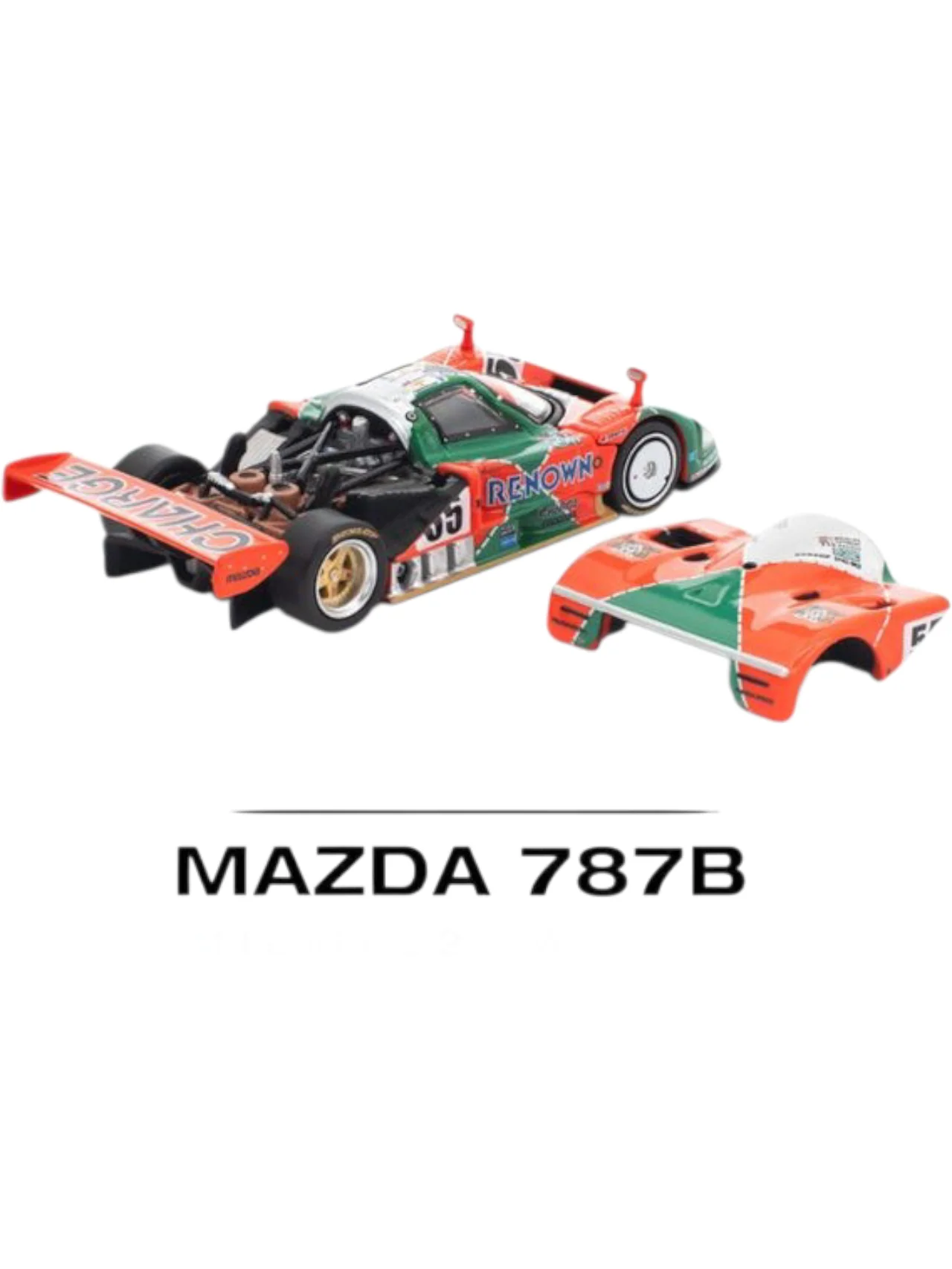 Pop Race #301: Mazda 787B 1991 Le-Mans 24h Winner 1:64 Scale - Image 3