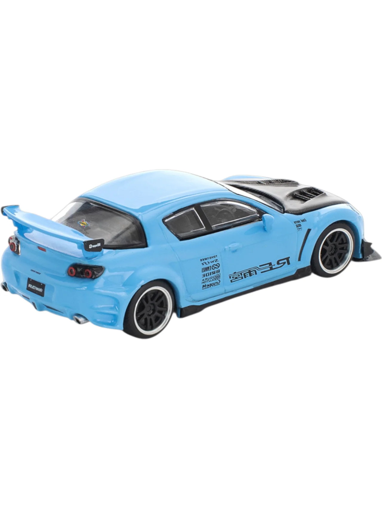 POP RACE Mazda RX-8 RE Amemiya Blue 1:64 Die-Cast Car Model | PR64-270 - Image 5