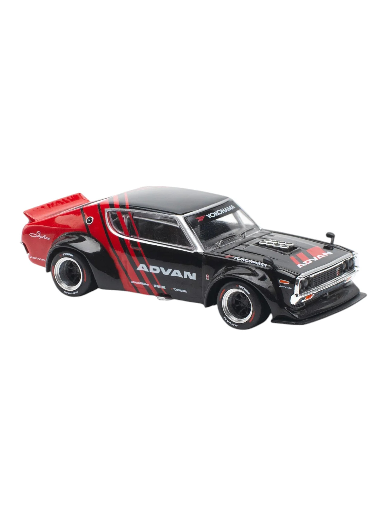 Pop Race Nissan Skyline GT-R Drift Kenmeri Advan Livery PR640199 1:64 Scale - Image 3
