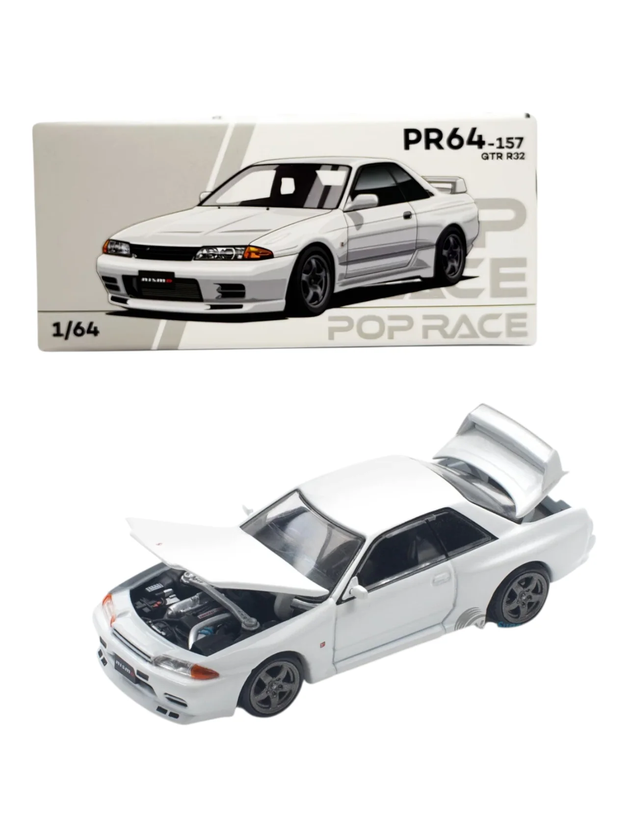 POP Race PR64 - 157 GTR R32 1:64 Scale