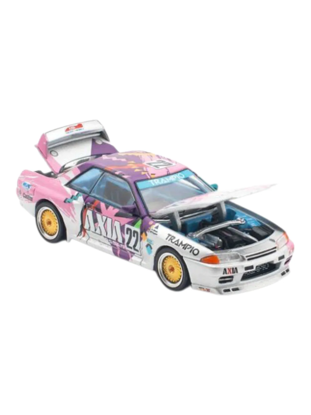 Pop Race Nissan Skyline GTR R32 #Group A PR64-103 1:64 Scale - Image 3