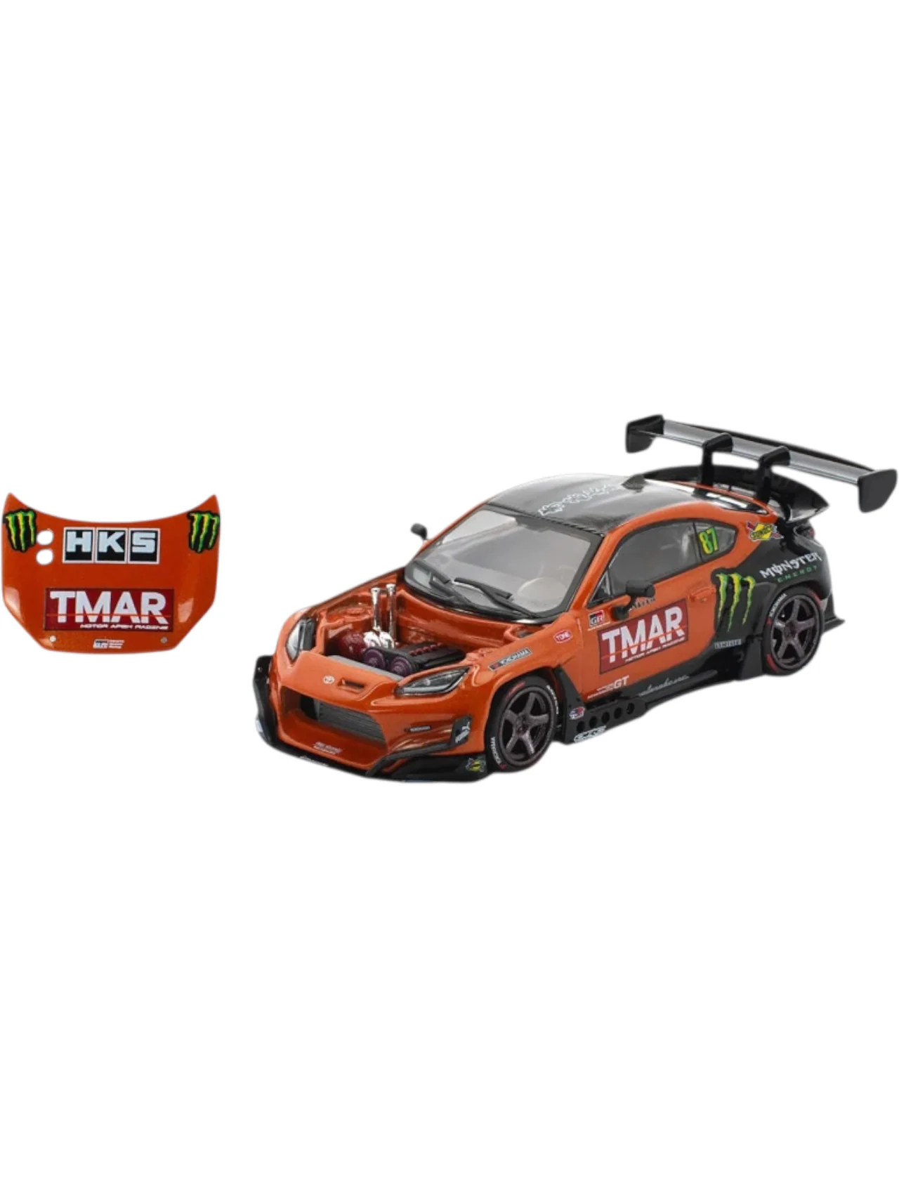 POP RACE Pandem Toyota GR86 Daigo Saito Formula Drift Japan 2022 1:64 Die-Cast Car Model / PR64-265 - Image 3