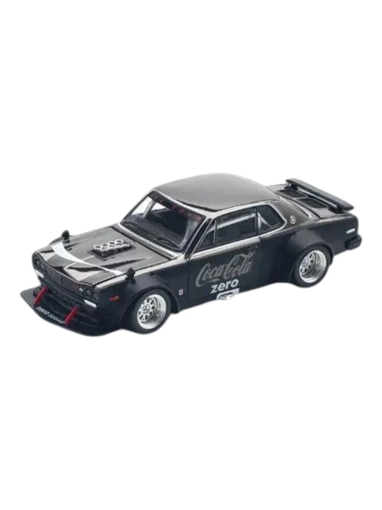 Pop Race PR64-144 Pop Race x Tiny Coca-Cola Skyline GT-R V8 Drift (Hakosuka) 1:64 Scale - Image 2