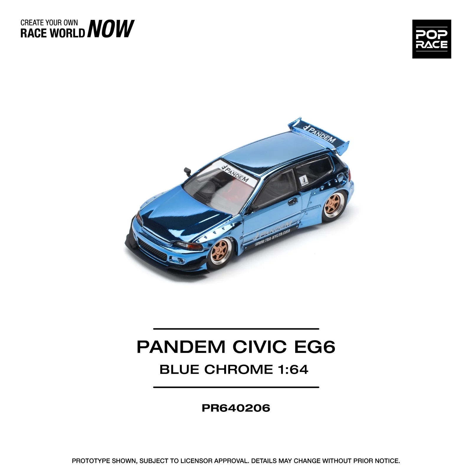 Pop race pr64-206 pandem civic eg6 1:64 Scale - Image 4
