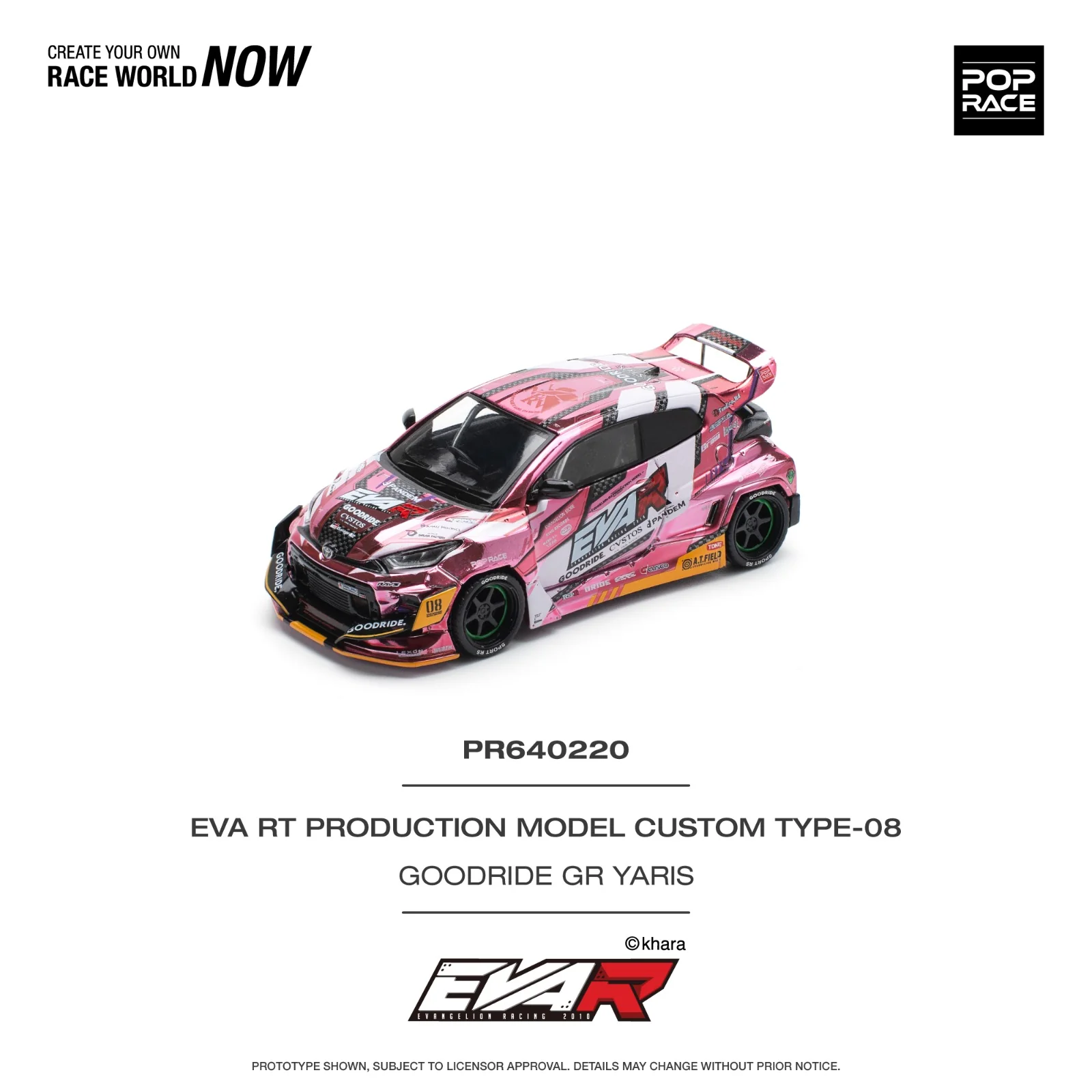 Pop race pr64-220 goodride gr yaris 1:64 Scale - Image 2