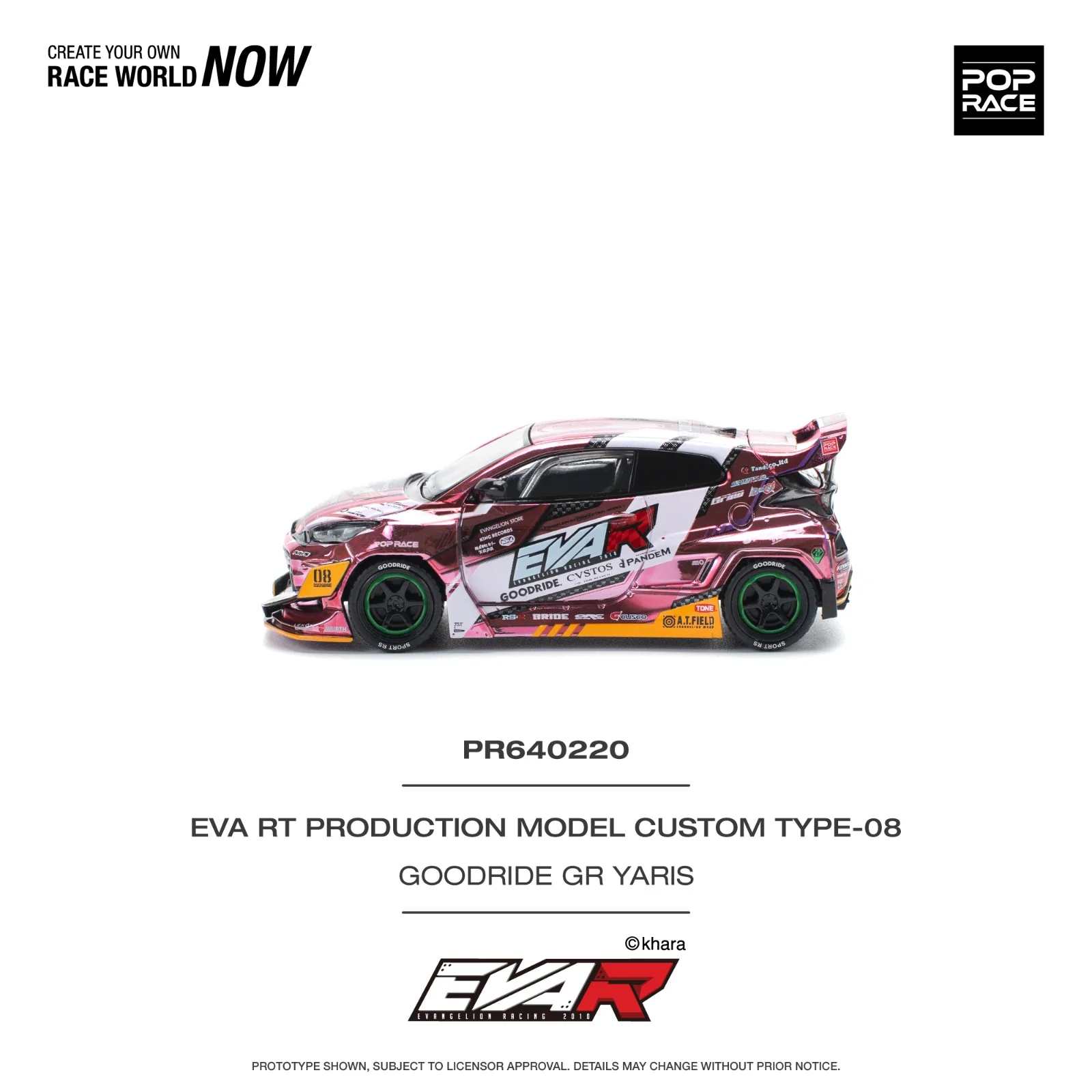 Pop race pr64-220 goodride gr yaris 1:64 Scale - Image 3