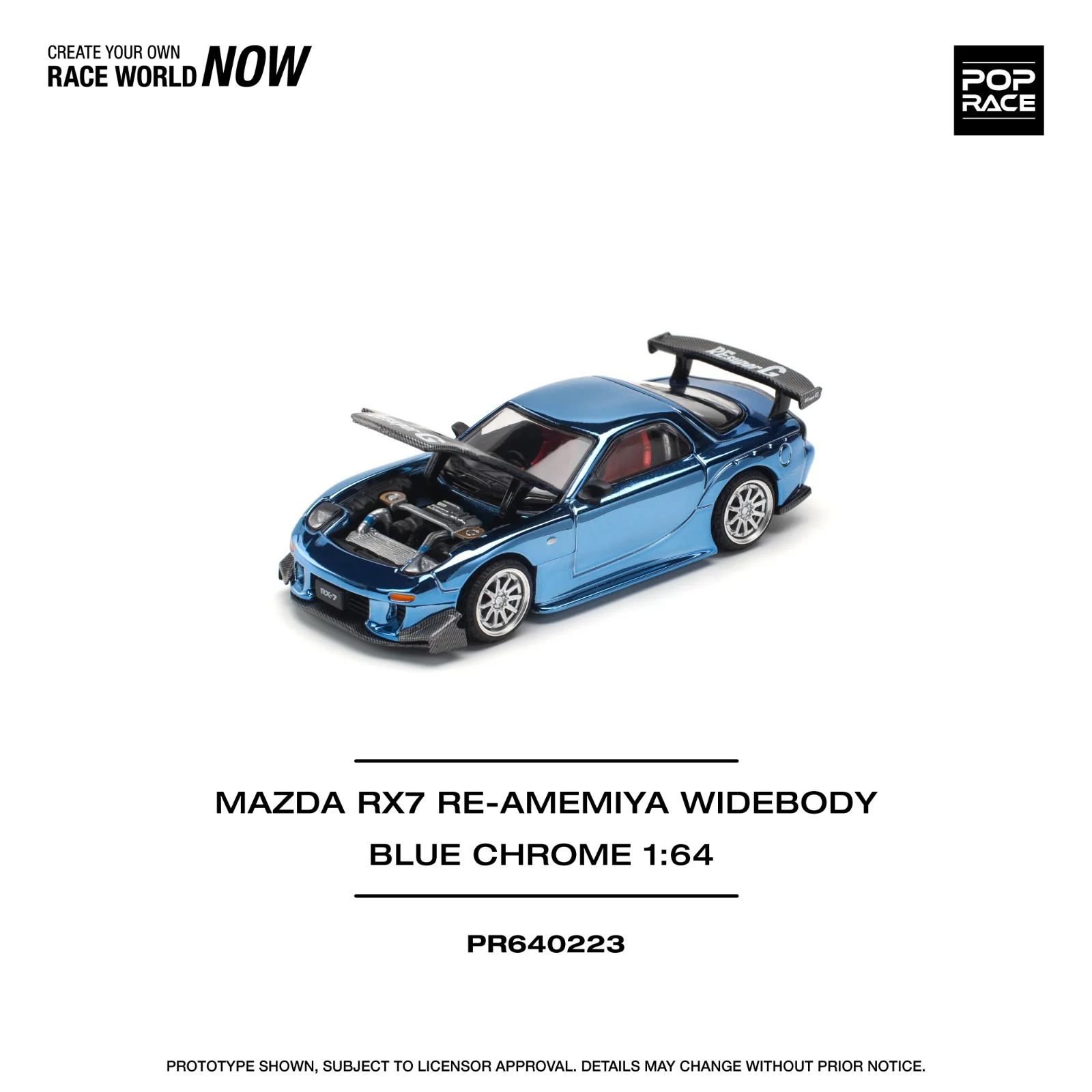 Pop race pr64-223 mazda rx7 re-amemiya 1:64 Scale - Image 2