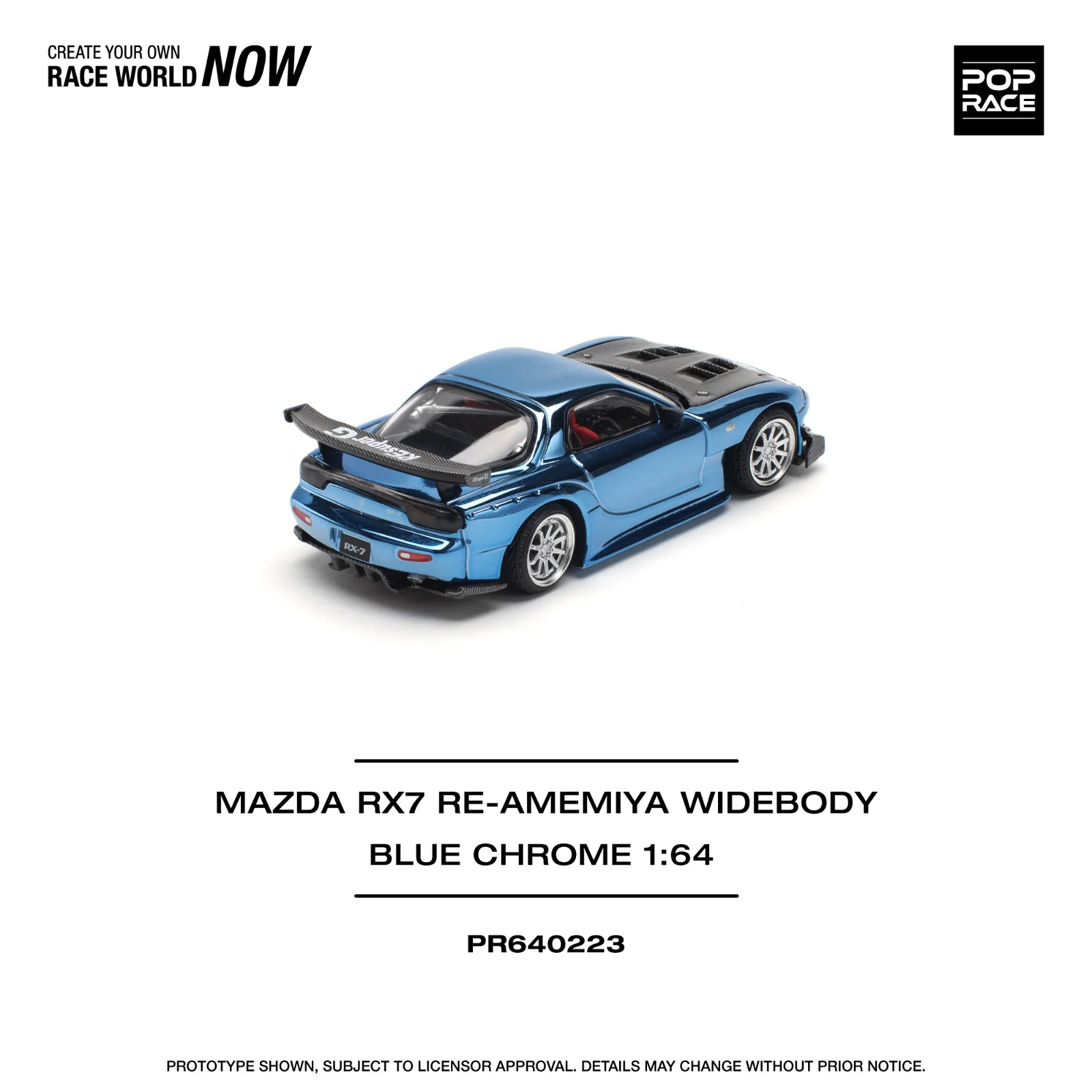 Pop race pr64-223 mazda rx7 re-amemiya 1:64 Scale - Image 3