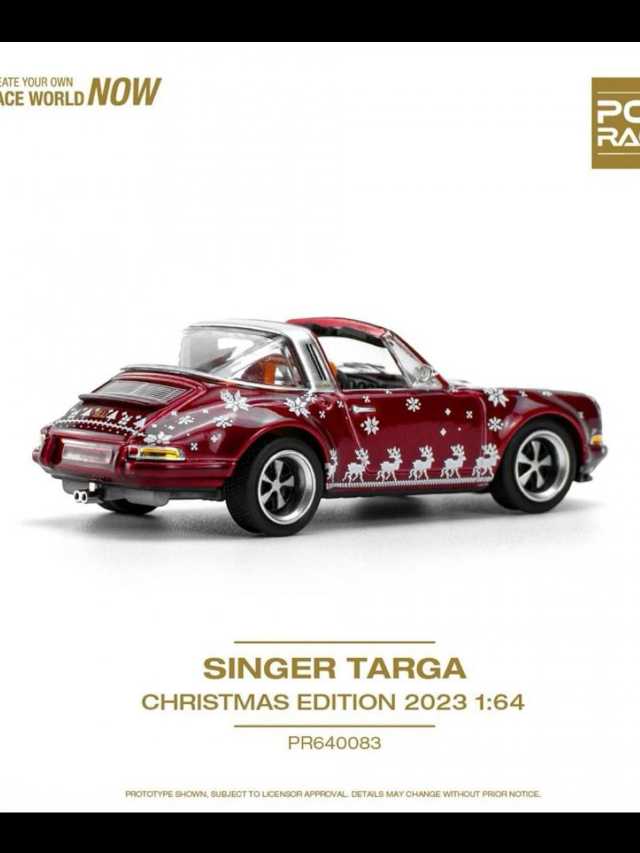 Pop race pr64-83 Singer Targa christmas 1:64 scale - Image 3