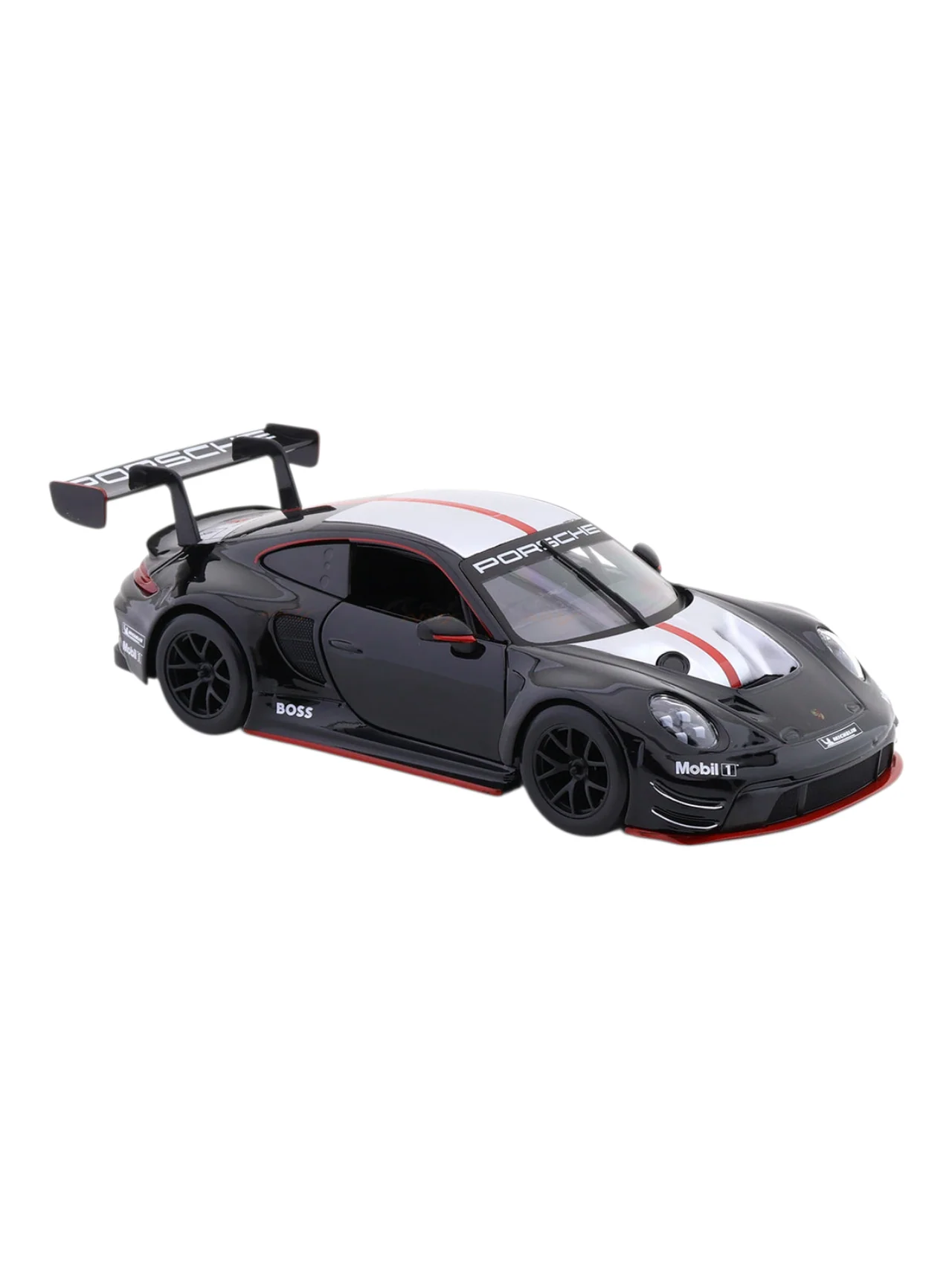 Porsche 911 GT3 R black with Acrylic Case 1:24 Bburago Licensed Diecast Model Car | Motorsport Collectible - Image 4