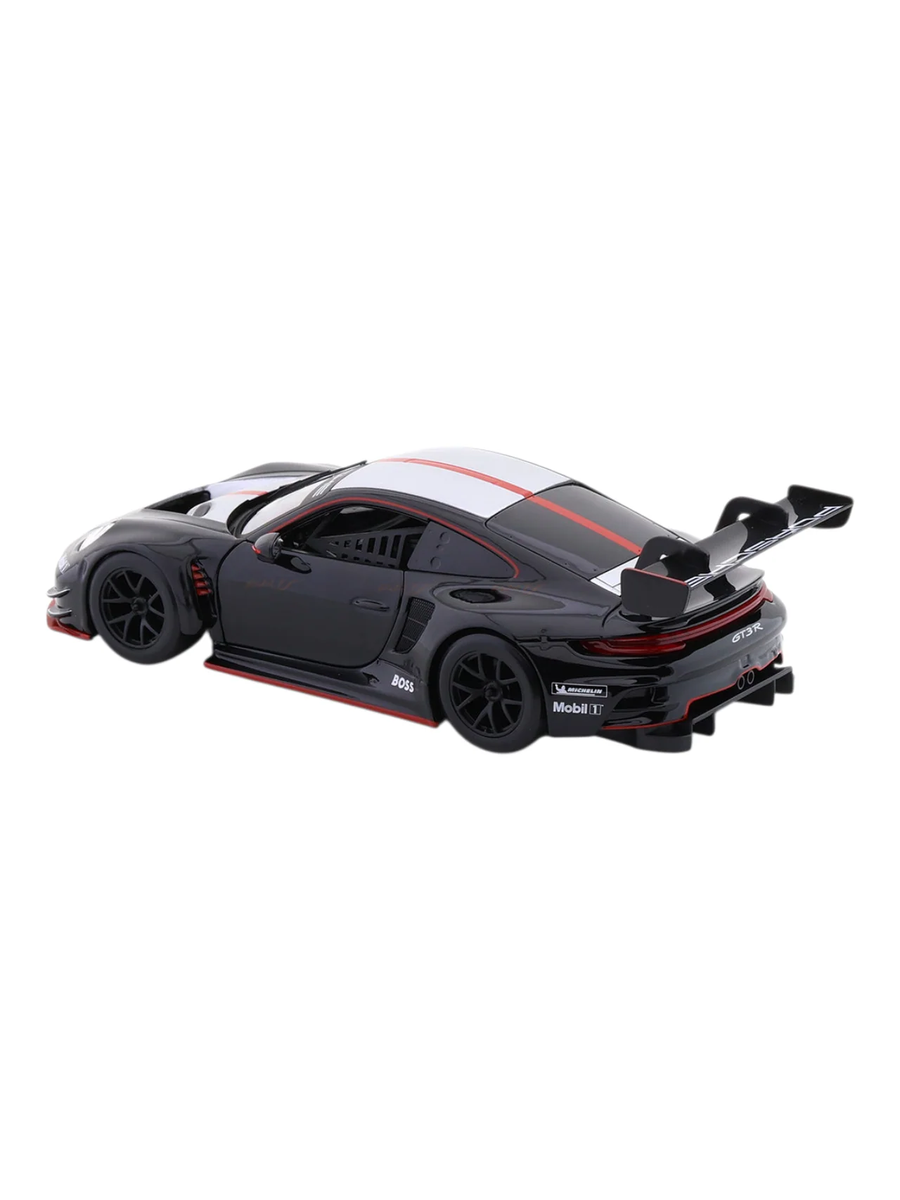 Porsche 911 GT3 R black with Acrylic Case 1:24 Bburago Licensed Diecast Model Car | Motorsport Collectible - Image 5