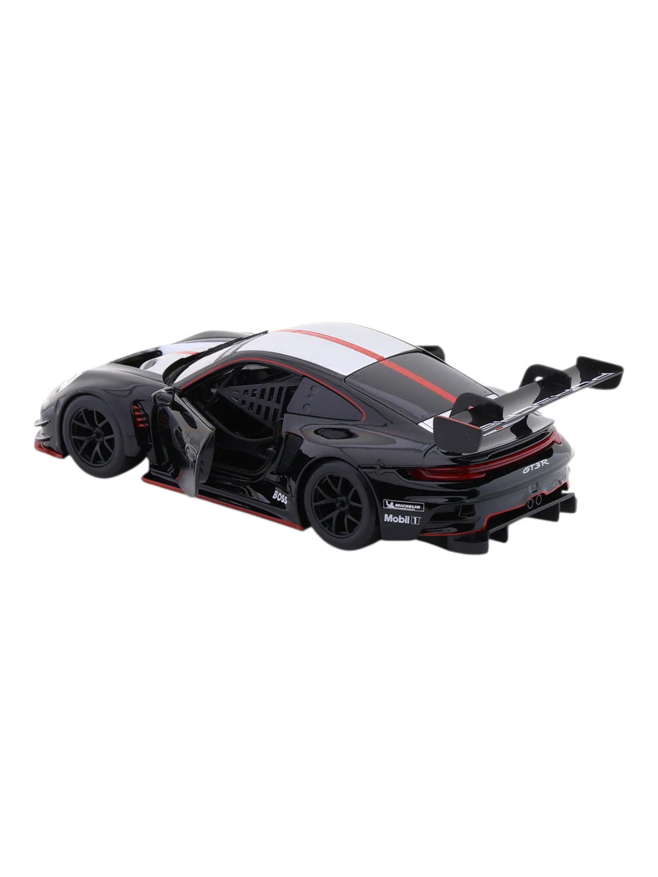 Porsche 911 GT3 R black with Acrylic Case 1:24 Bburago Licensed Diecast Model Car | Motorsport Collectible - Image 6
