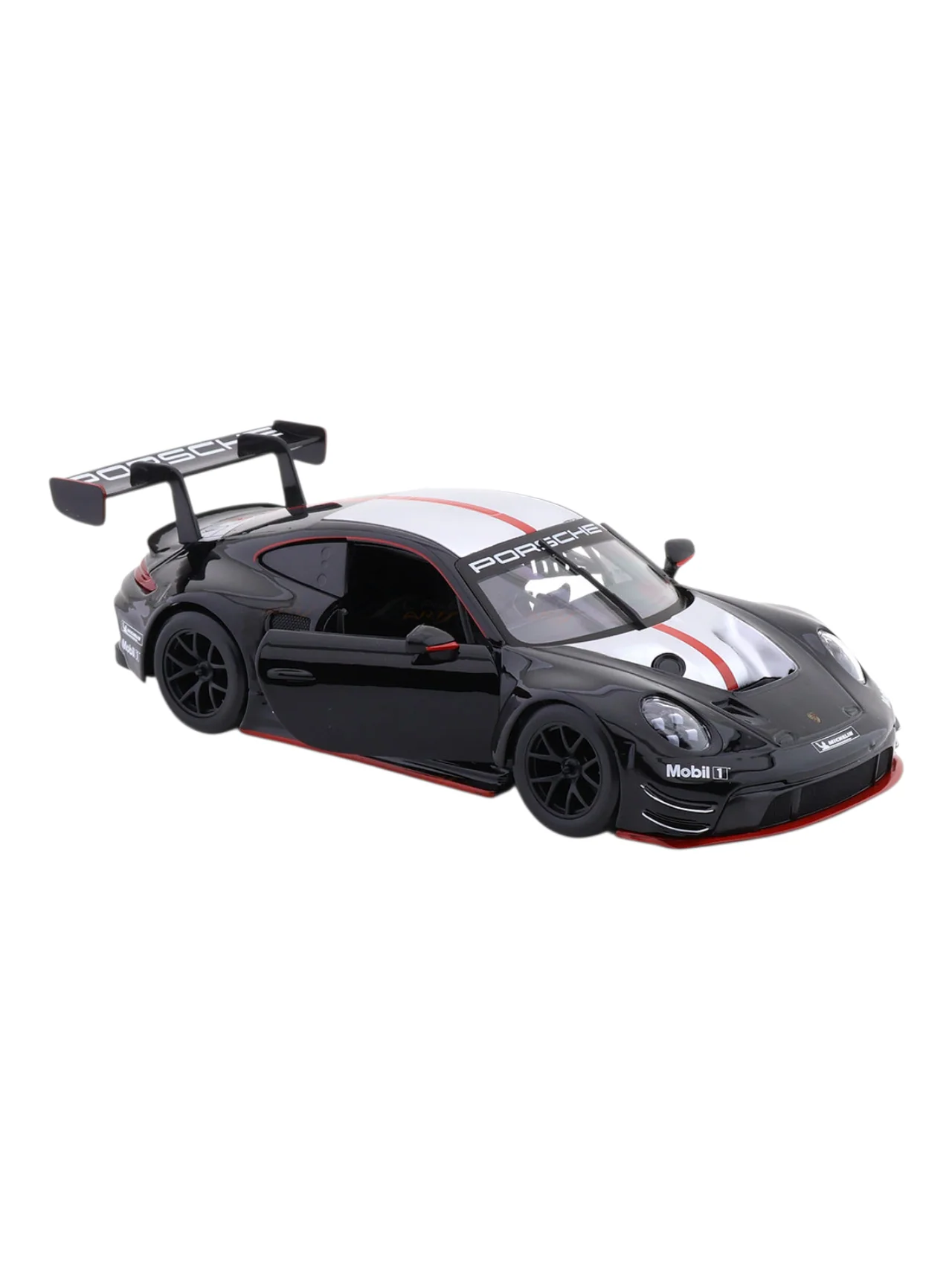 Porsche 911 GT3 R black with Acrylic Case 1:24 Bburago Licensed Diecast Model Car | Motorsport Collectible - Image 7