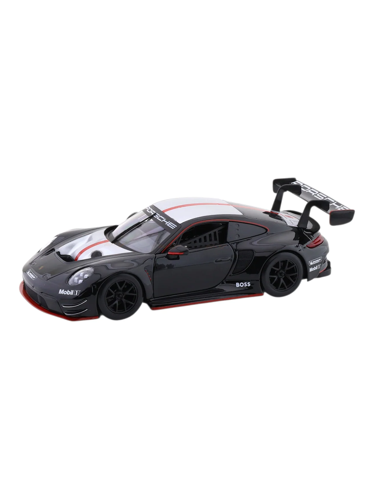 Porsche 911 GT3 R black with Acrylic Case 1:24 Bburago Licensed Diecast Model Car | Motorsport Collectible - Image 8