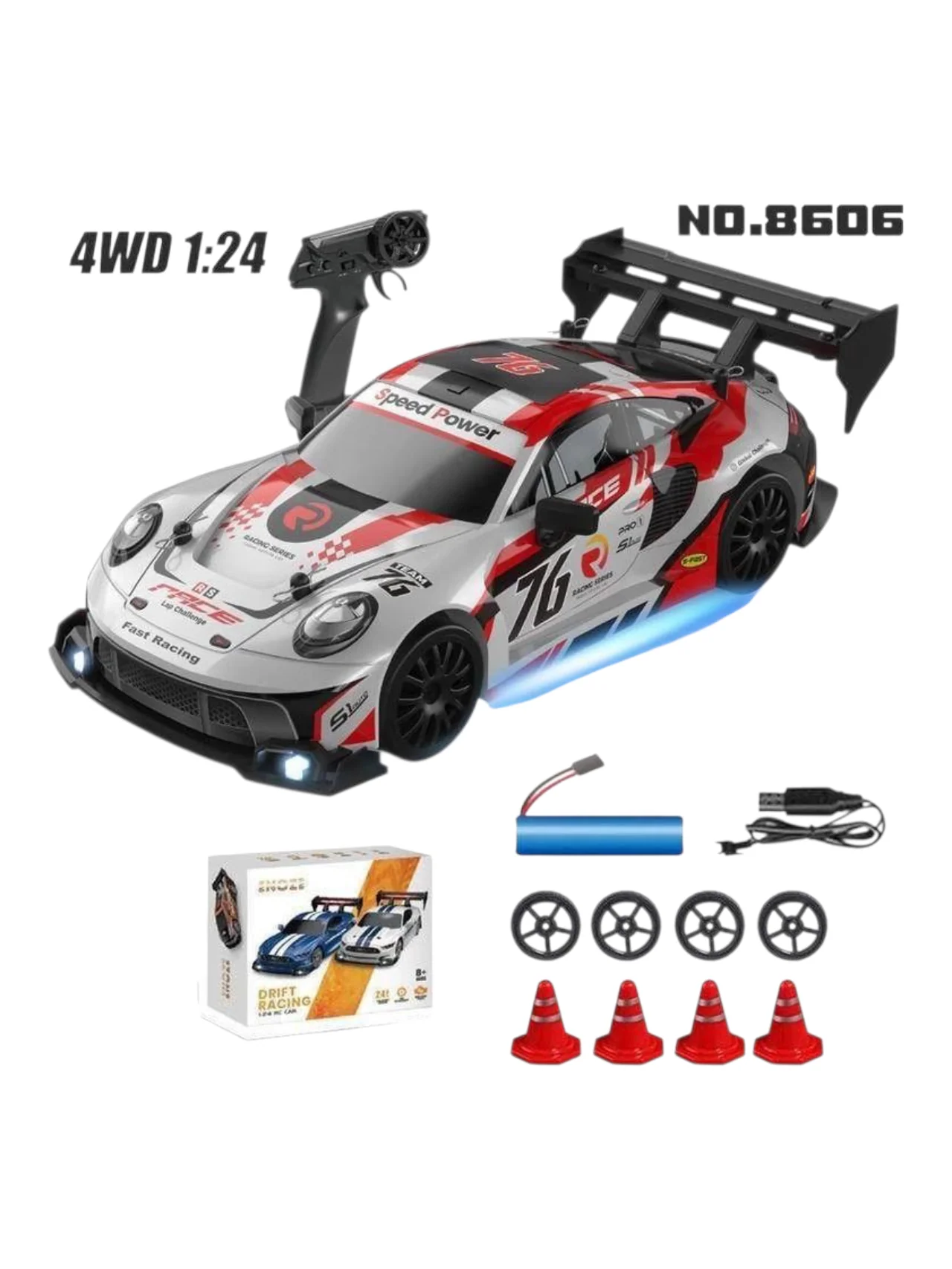 Porsche Drift Racing 1:24 Scale Remote Control (RC) Car