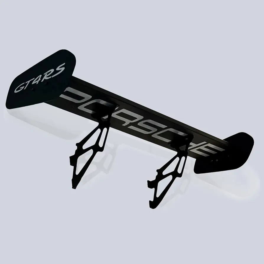 Porsche GT4 RS Metal Spoiler Shelf | Motorsports Inspired Display Storage