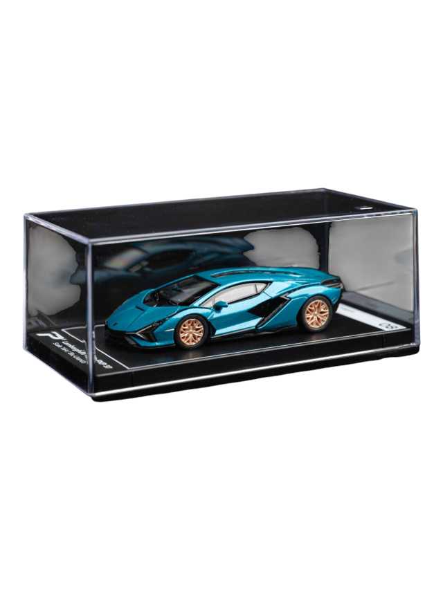Poster cars Hyper League collection Lamborghini Sian FKP 37 scale 1:64/ Blu Uranus premium edition - Image 2
