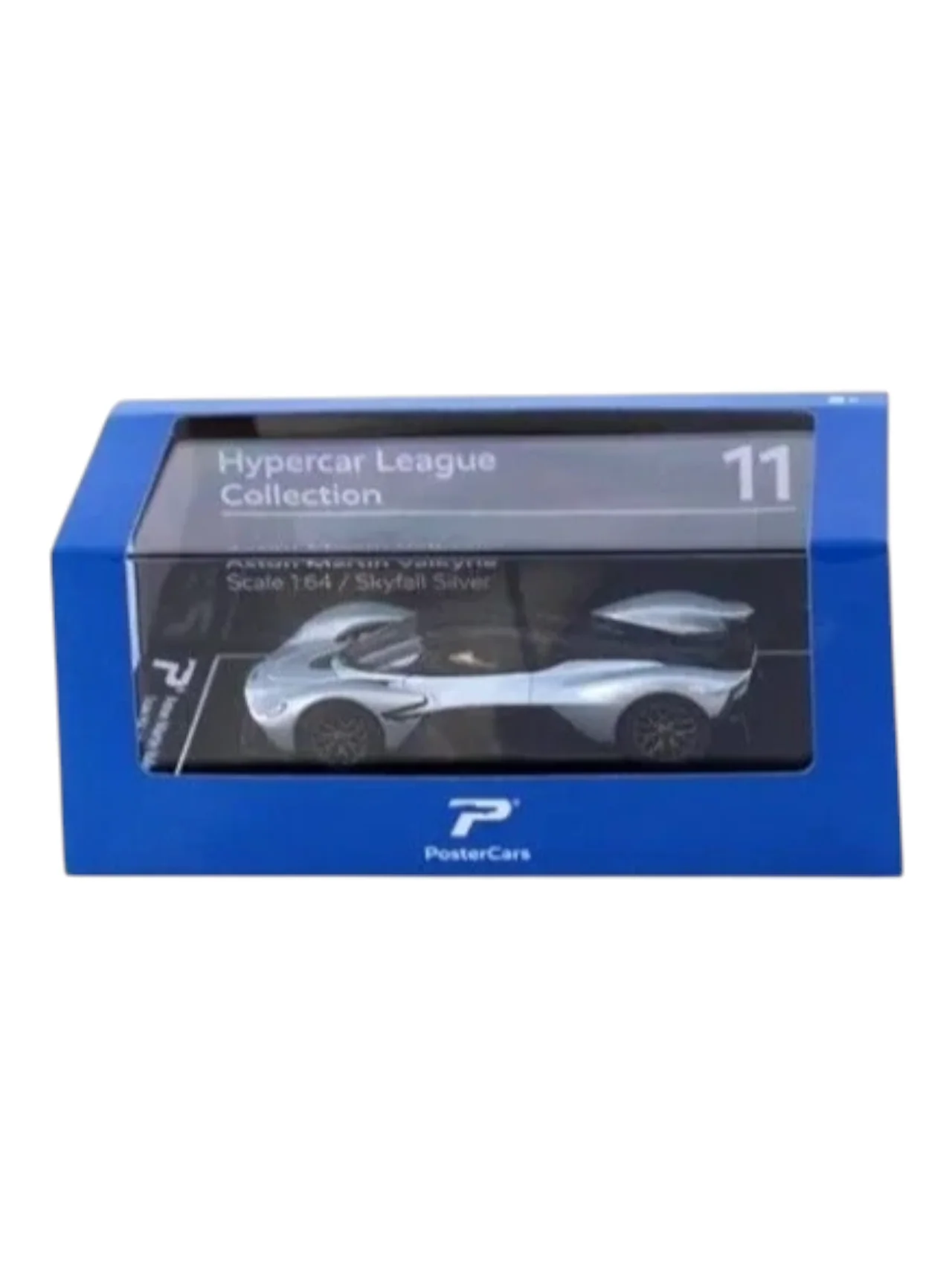 Postercars Hypercar League Collection Aston Martin Valkyrie 1:64 Scale / Skyfall Silver ( No 11.) - Image 2