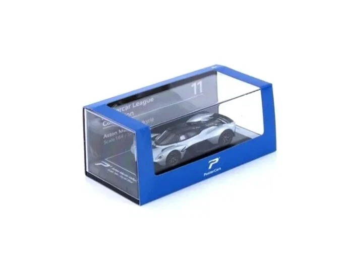 Postercars Hypercar League Collection Aston Martin Valkyrie 1:64 Scale / Skyfall Silver ( No 11.) - Image 5