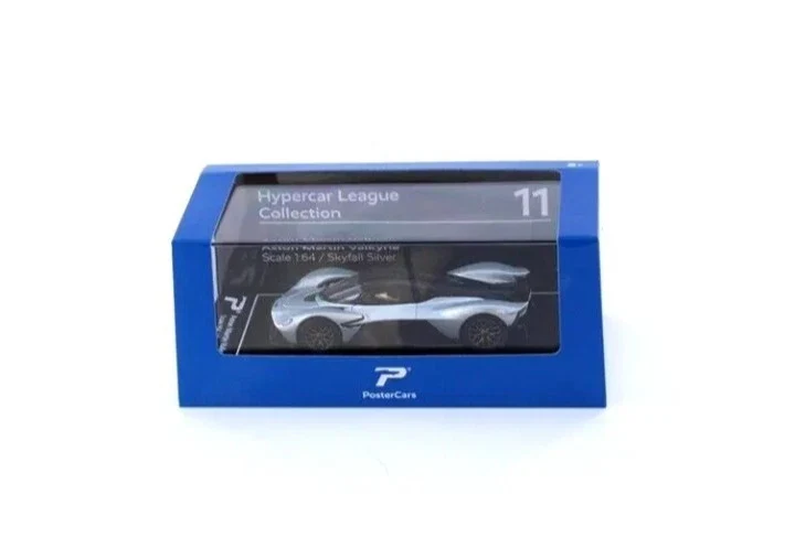 Postercars Hypercar League Collection Aston Martin Valkyrie 1:64 Scale / Skyfall Silver ( No 11.) - Image 6