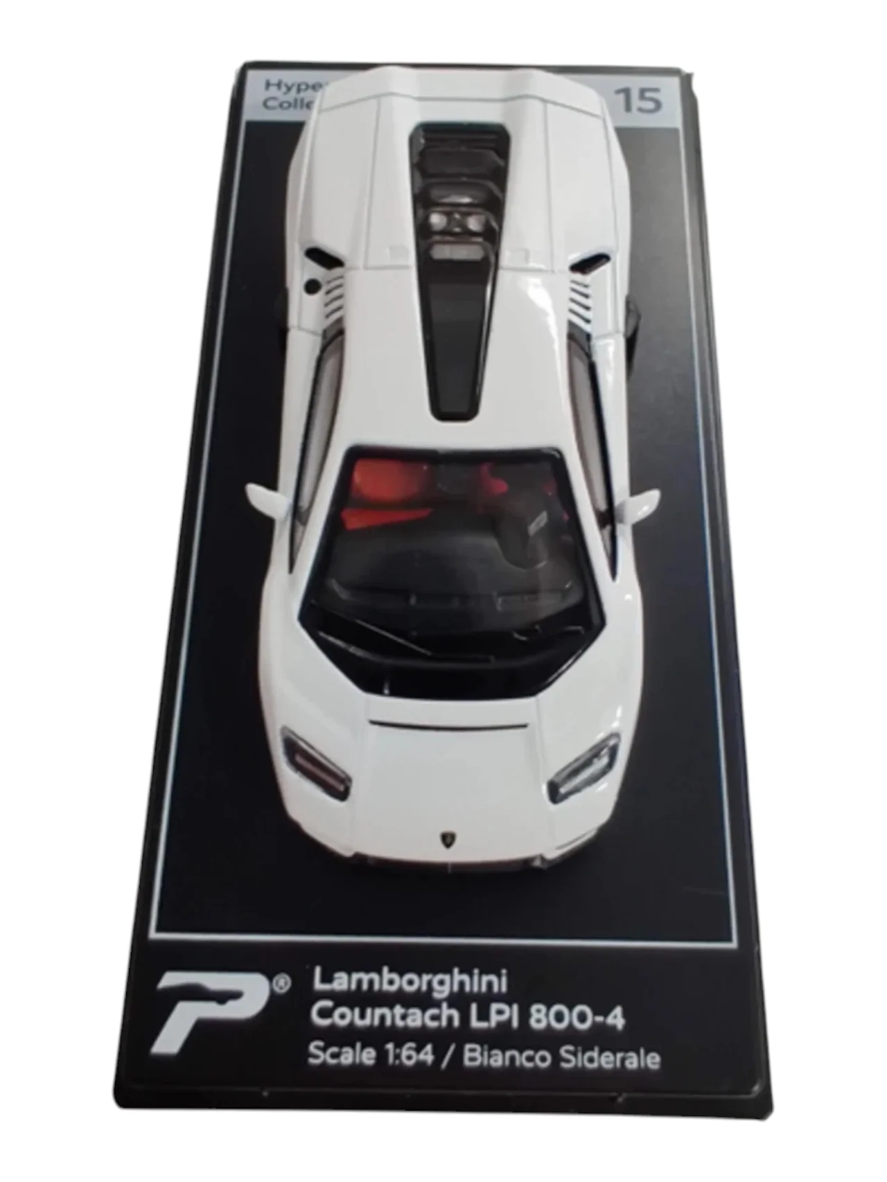 Postercars Hypercar League Collection Lamborghini  Countach LPI 800-4 1:64 Scale / Bianco Siderale (No 15) - Image 4