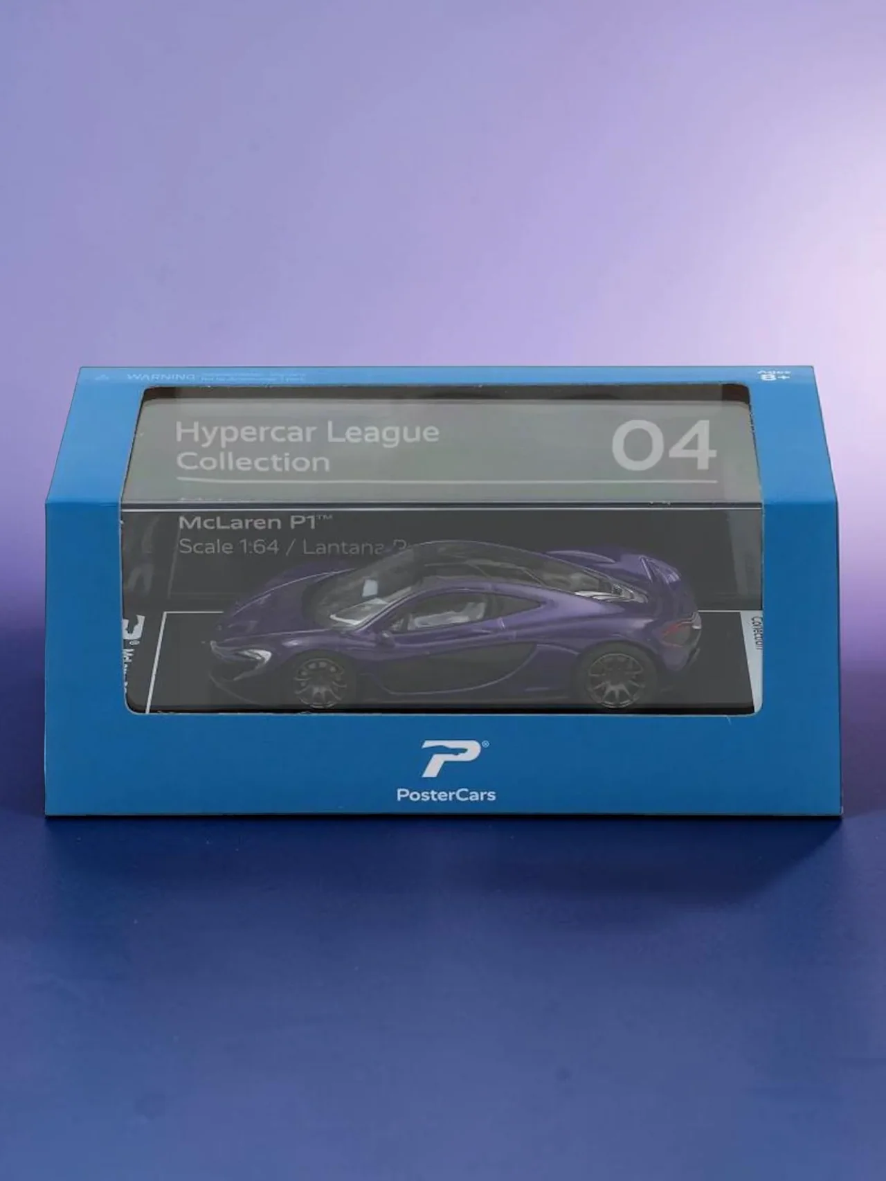 Postercars Hypercar League Collection Mclaren p1 1:64 Scale / Lantana purple (No 04) - Image 5