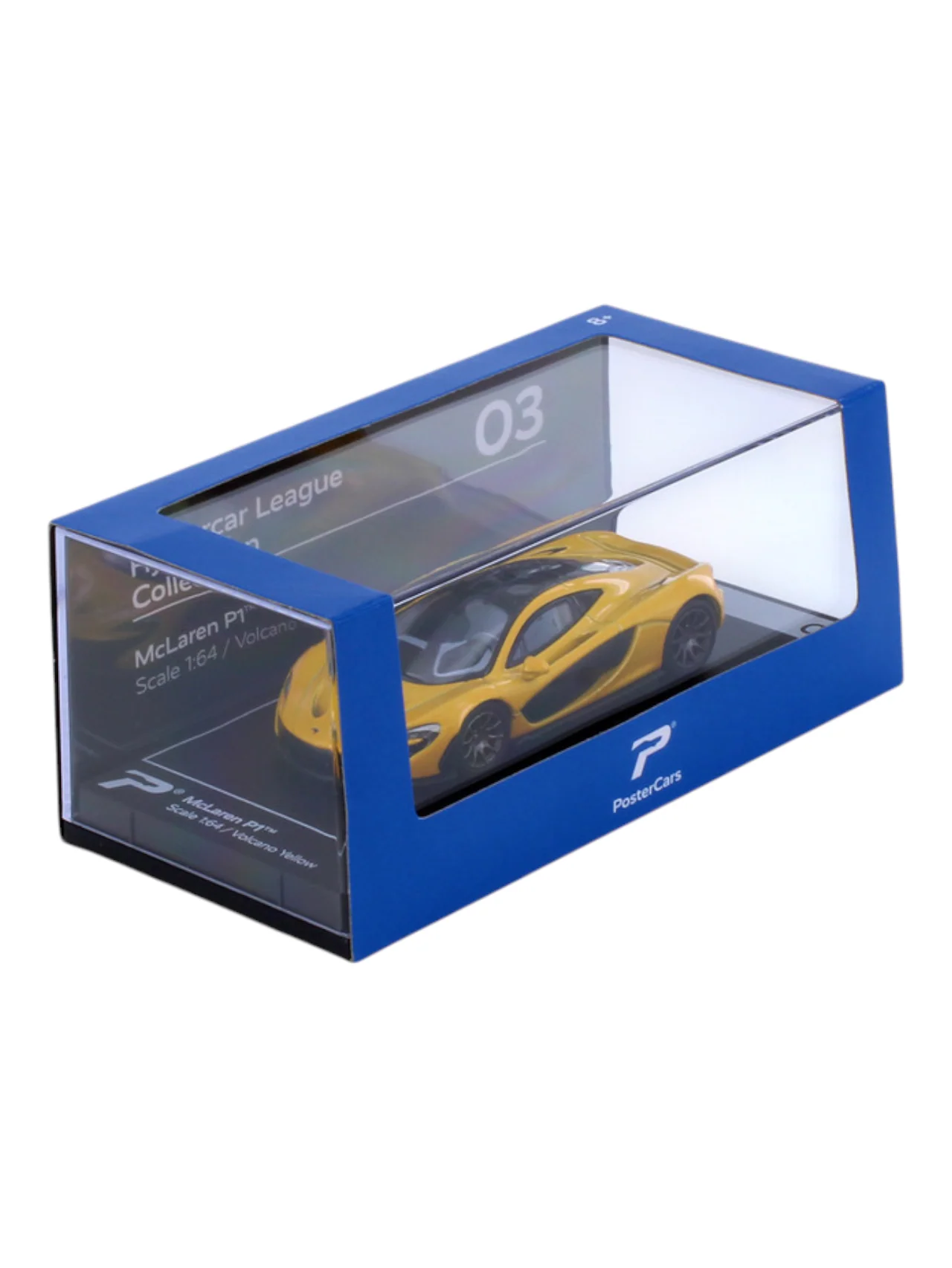 Postercars Hypercar League Collection Mclaren p1 1:64 Scale / Yellow Volcano (No 03) - Image 5