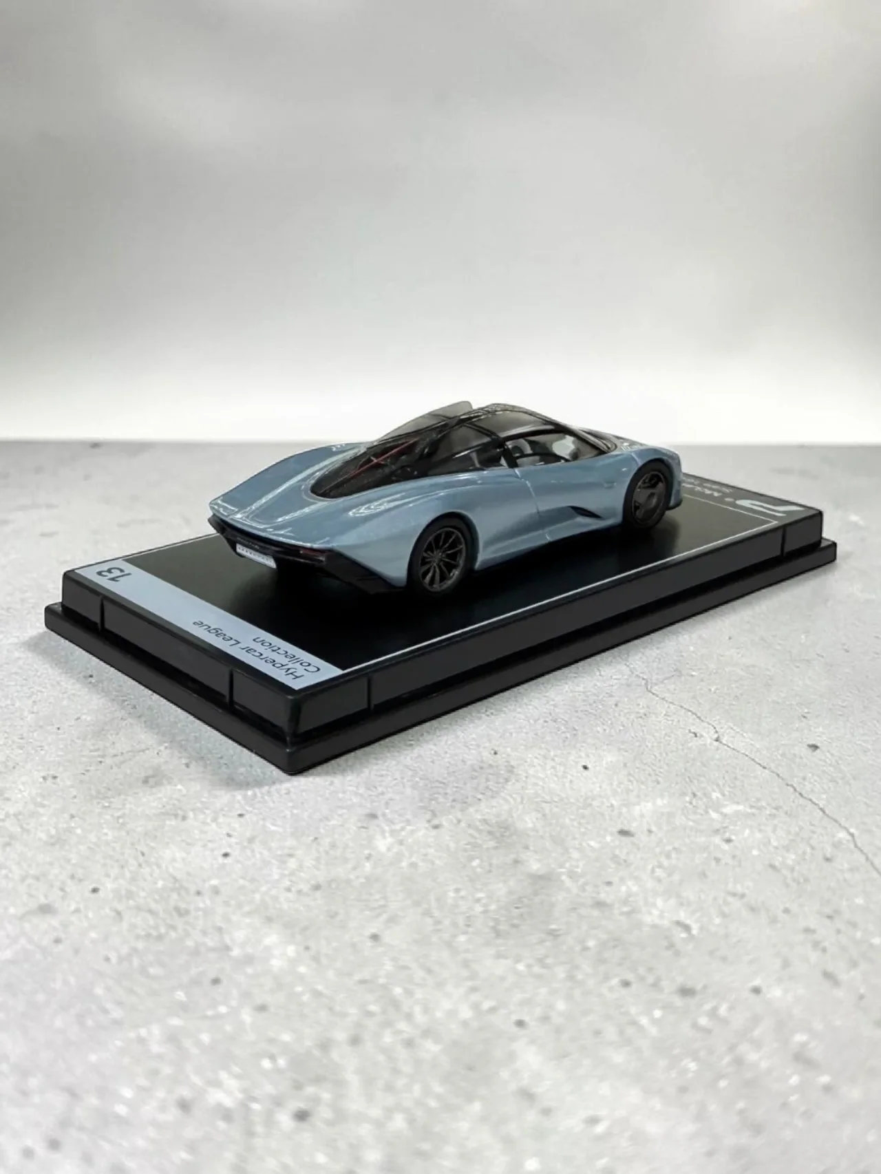 Postercars Hypercar League Collection Mclaren Speedtail 1:64 Scale / Speedtail Silver ( No 13 ) - Image 4