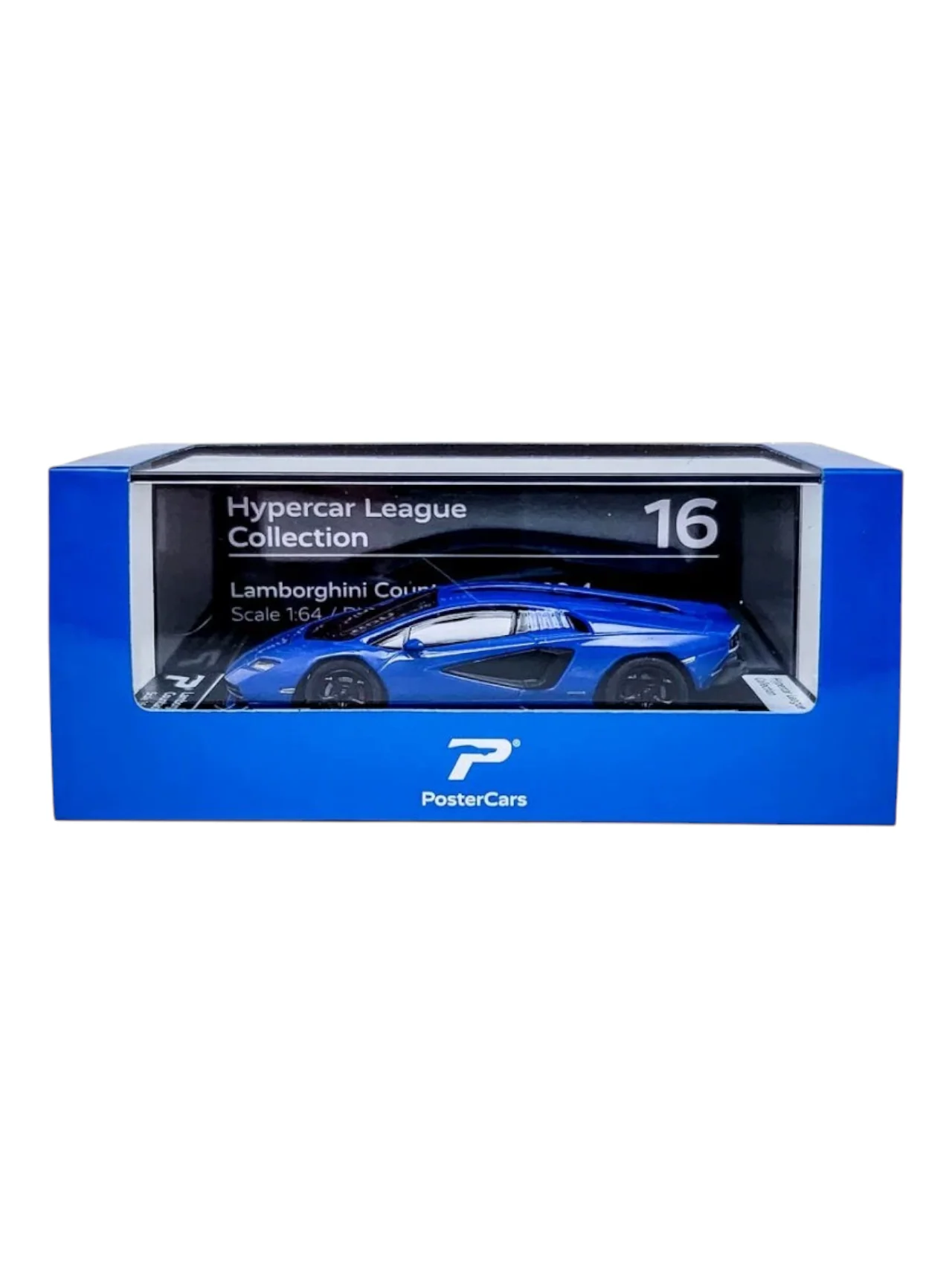 Postercars Lamborghini Countach LPI 800-4 Scale 1:64/Blue Hypercar League (No 16) - Image 2