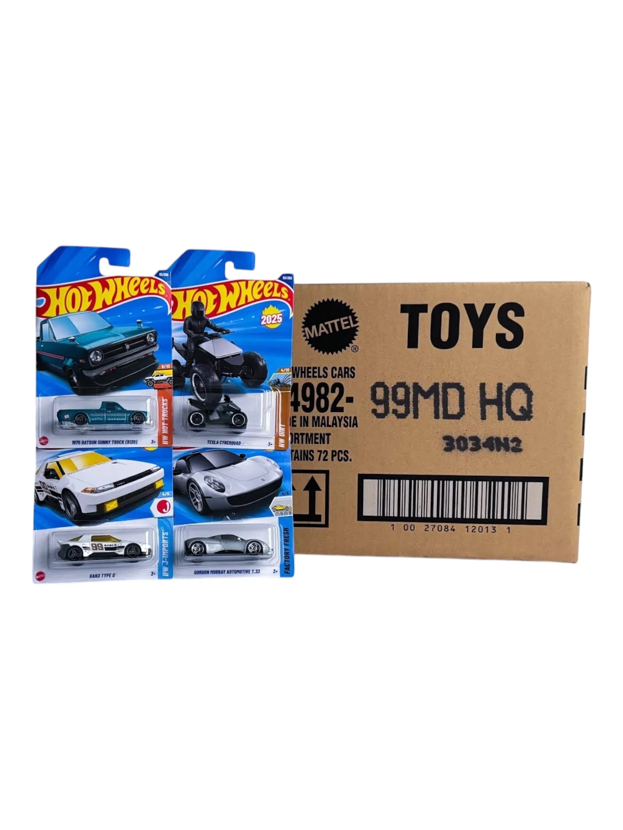 Hotwheels Imported D Case 2025 contains 72 Cars (ETA of 1 month)