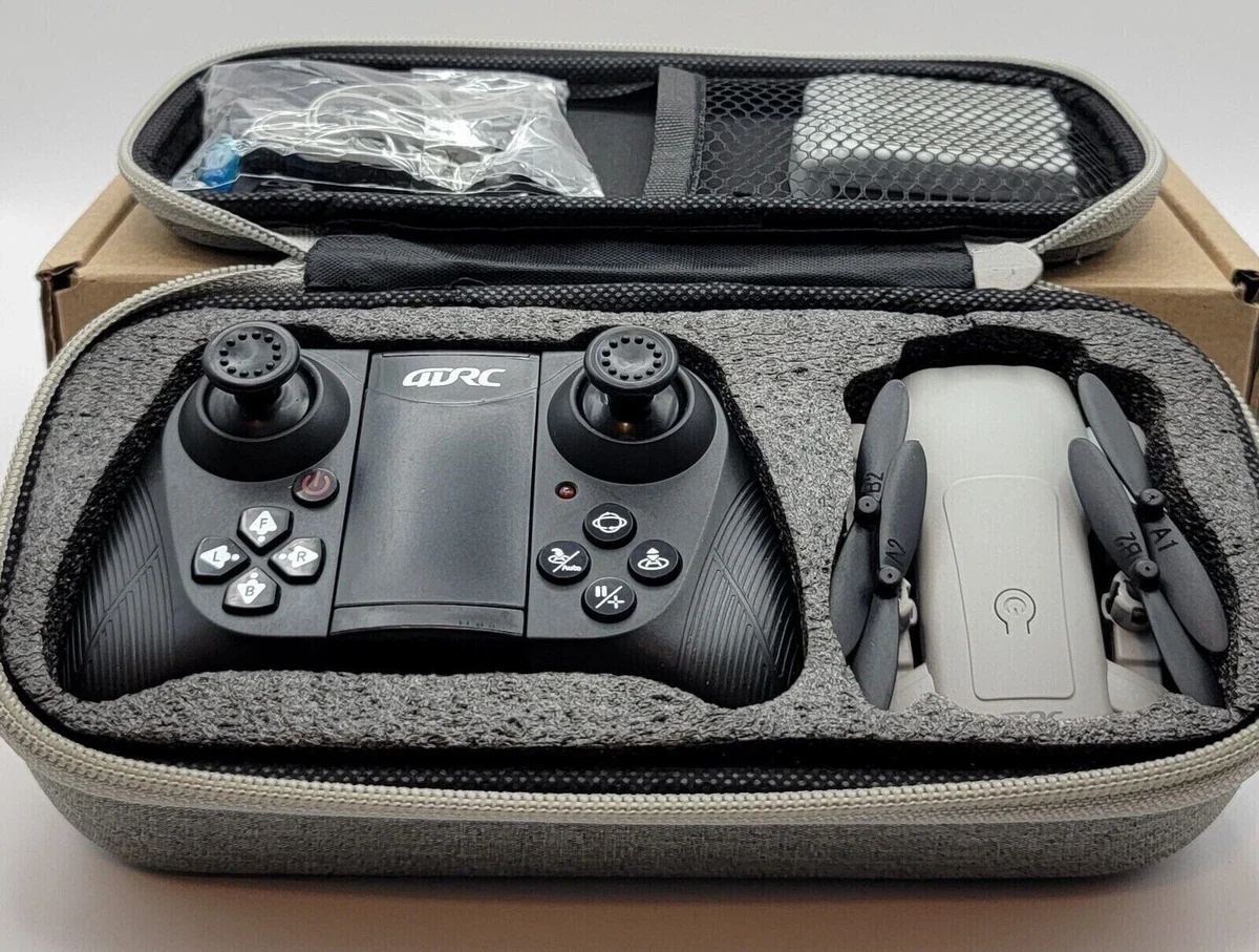 QDRC 4D-V9 Foldable WiFi Camera Drone with HD Camera, Remote Controller, Carry Case & USB Charging Cable - Image 2