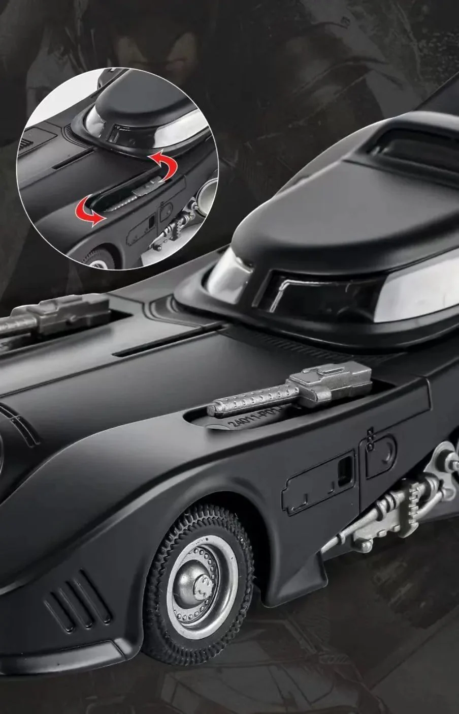 QY Toys 1989-Batmobile 1:24 Scale (Official Licensed Product) - Image 4