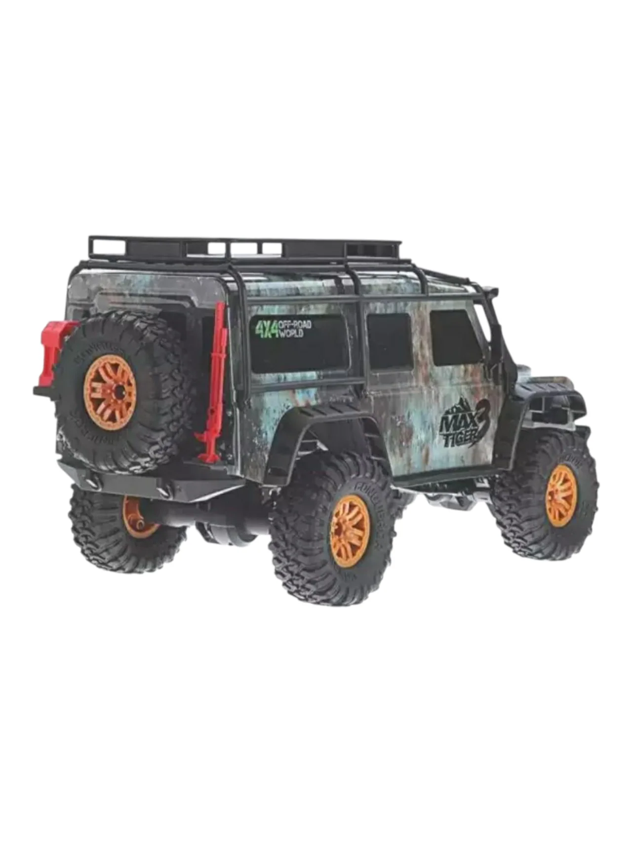 Racing Rally Max 4×4 Tiger 2.4G Radio Control High speed 15Km/H Digital Proportional Speed Control, Steering Control Front/ Back Advance Suspension System TPR Rubber High Grip Tyres with ingress protection 1:10 Scale Remote Control car - Image 3