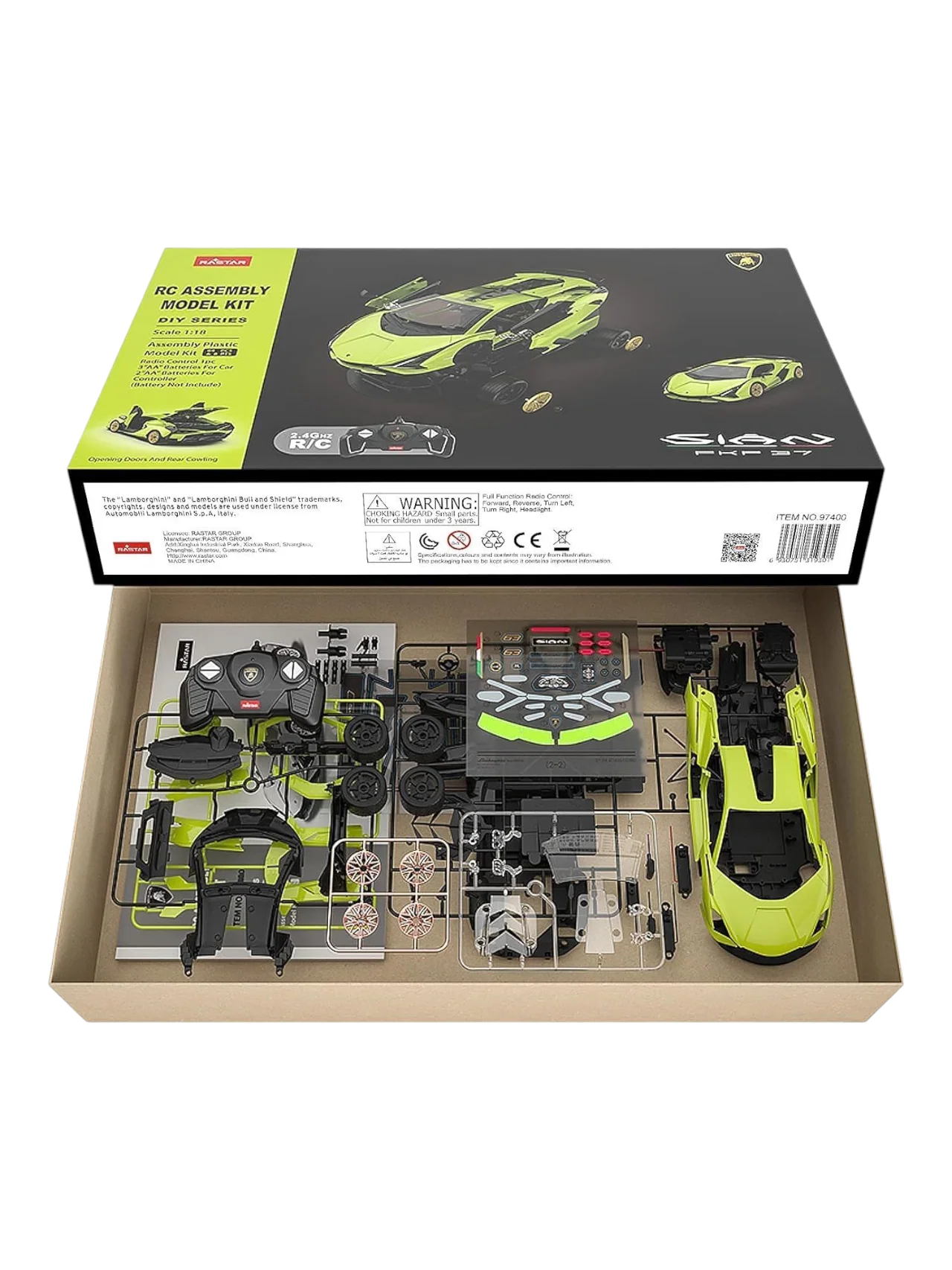 Rastar rc Assembly Model Kit SIAN FKP 37 Lamborghini Remote Control 1:18 scale - Image 2