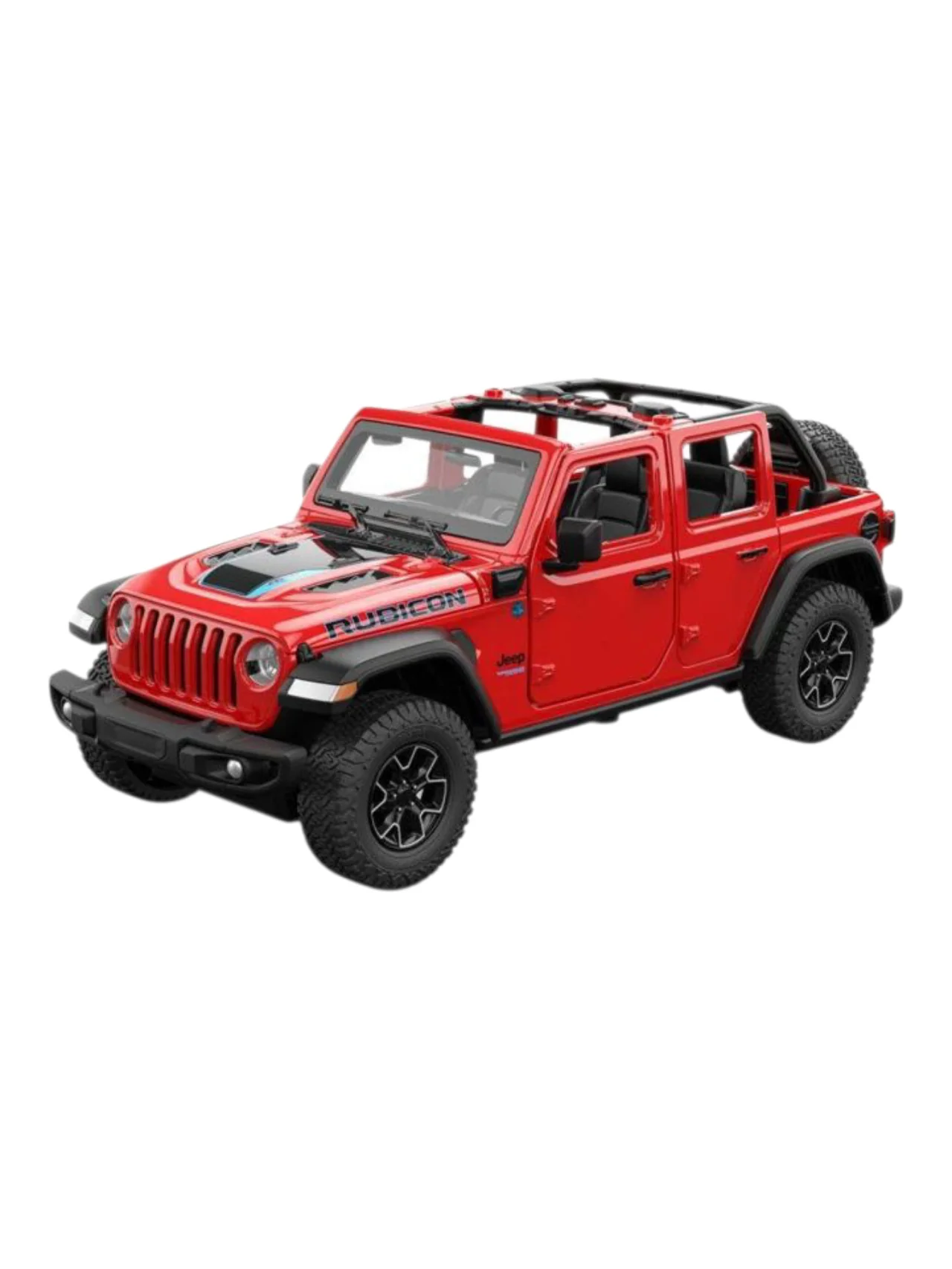 Rastar Jeep Wrangler Rubicon 4xe 1:24 Scale Diecast - Image 7