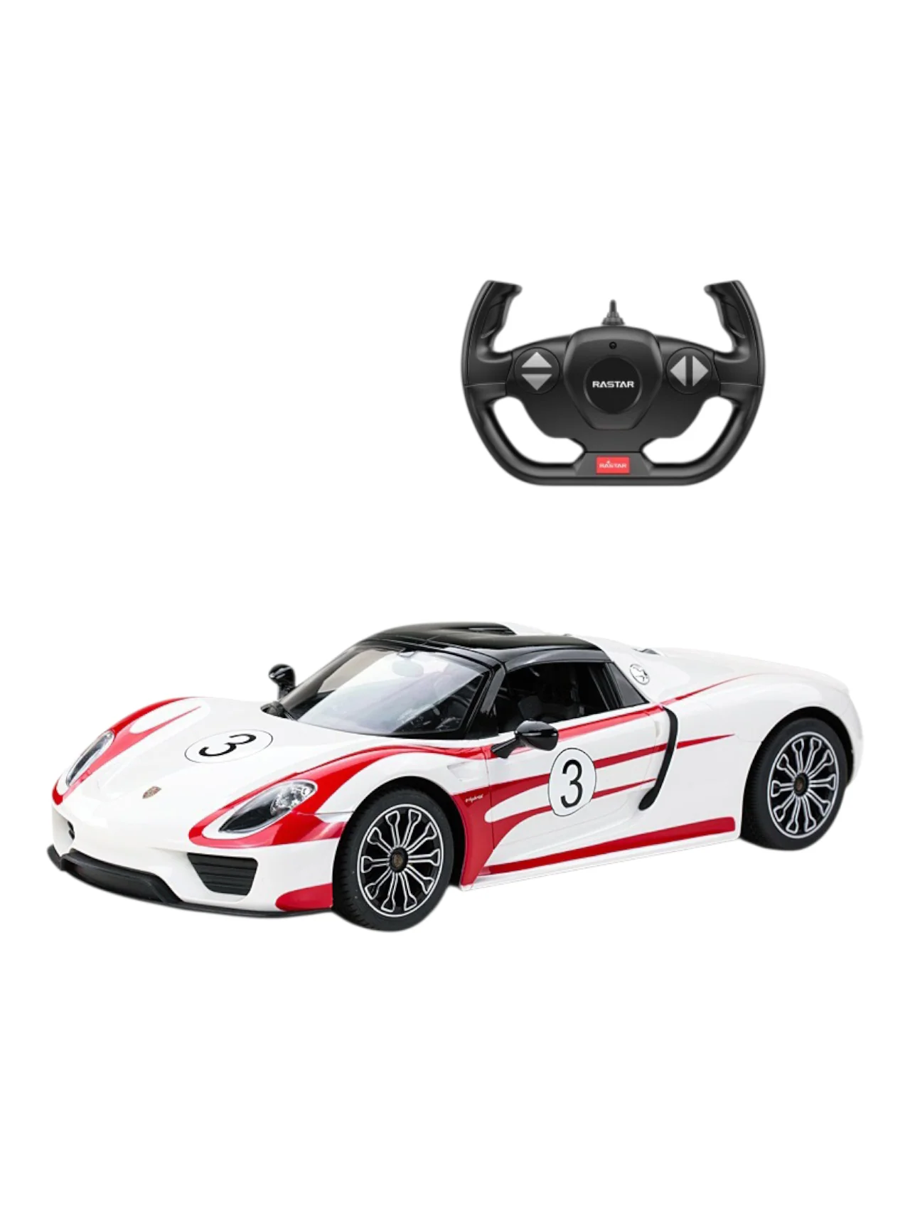 Rastar Remote Control Porsche 918 Spyder Weissach 1:14 Scale - Image 4