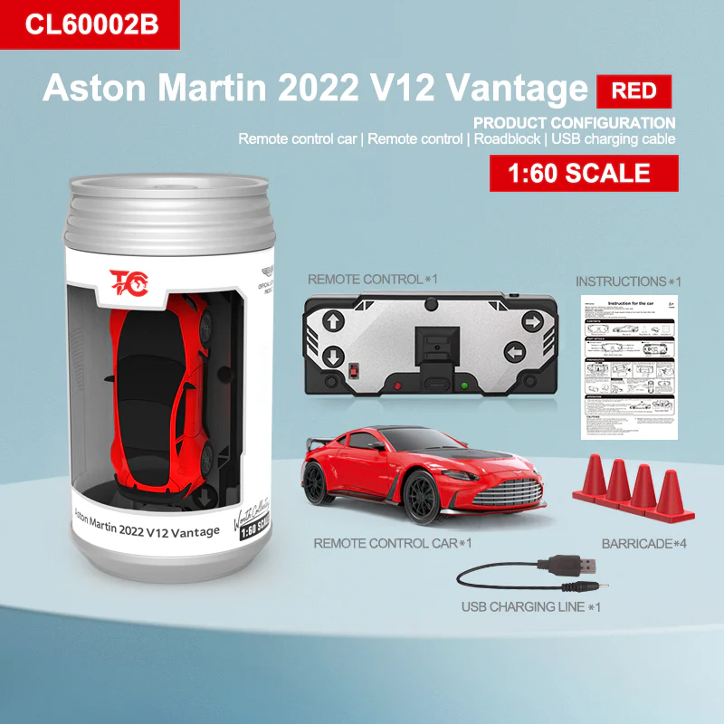 Mini rc Aston Martin 2022 V12 Vantage CL60002B rc remote control - Image 2