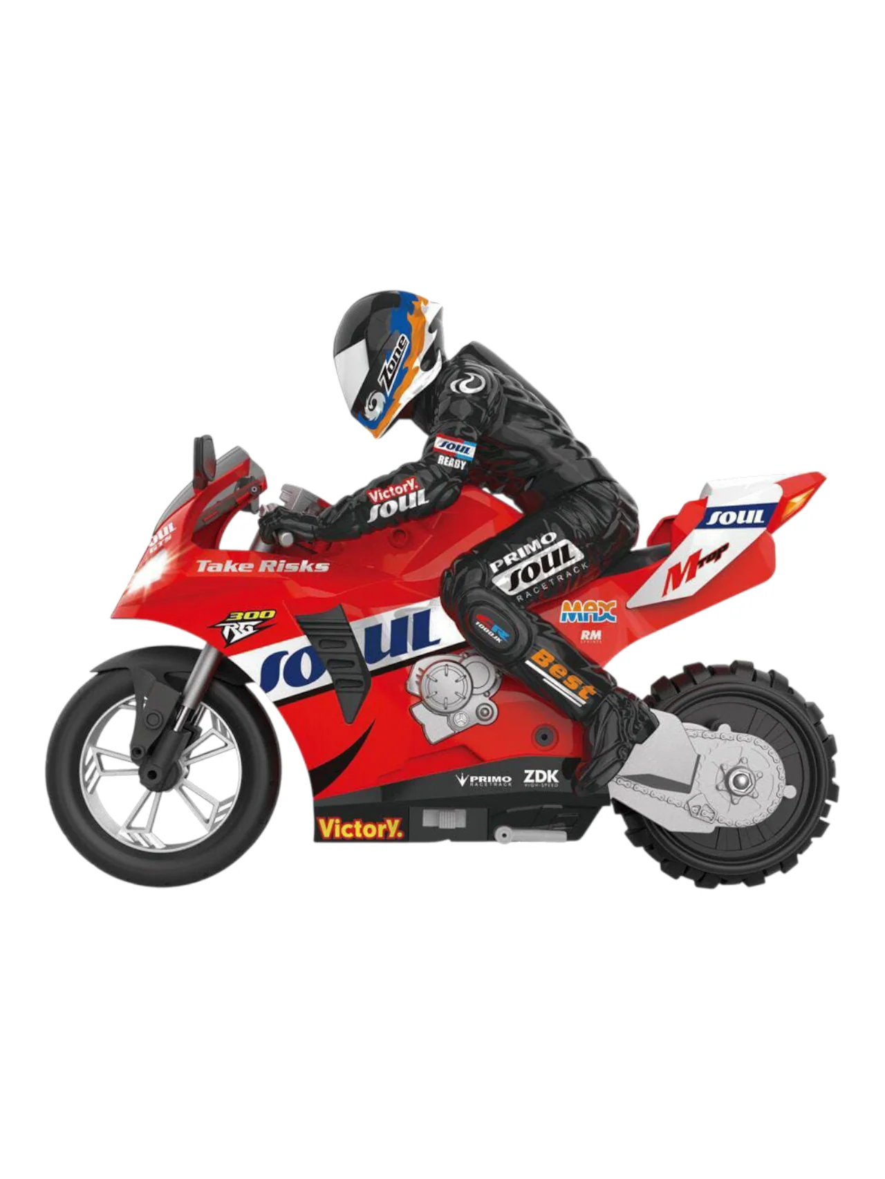 Remote Control (RC) Six-Axis Gyroscope Stunt Drift Motorcycle 1:6 Scale - Image 2