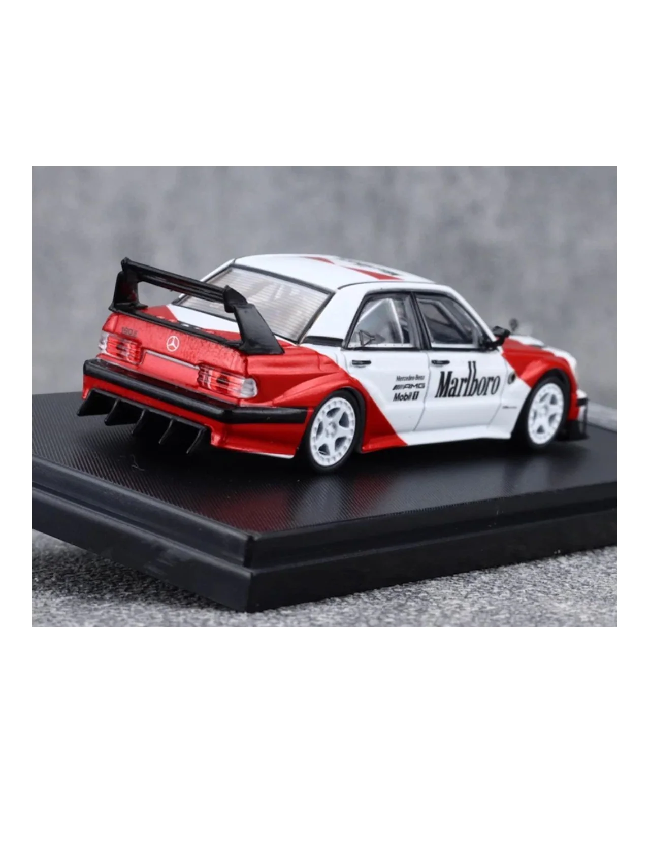Rhino Model Mercedes W201 190E Marlboro Livery Premium Diecast 1:64 Scale (With Acrylic Case) - Image 10