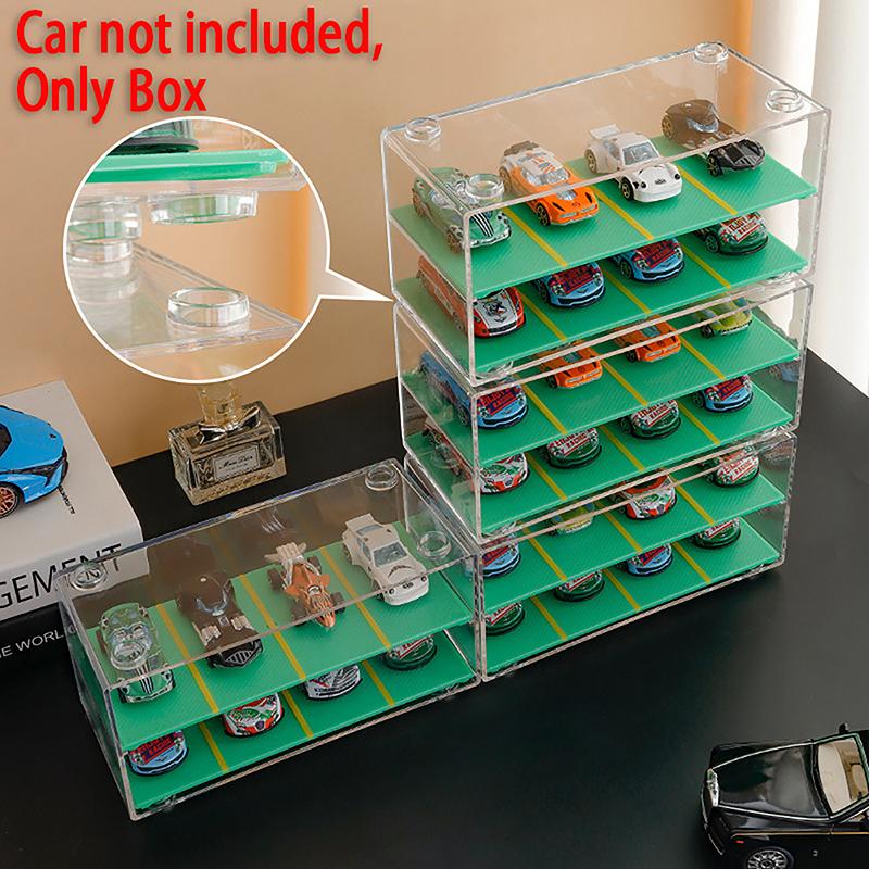 Storage box Transparent 2-Tier Premium Display Organizer with Modern Design - Image 7