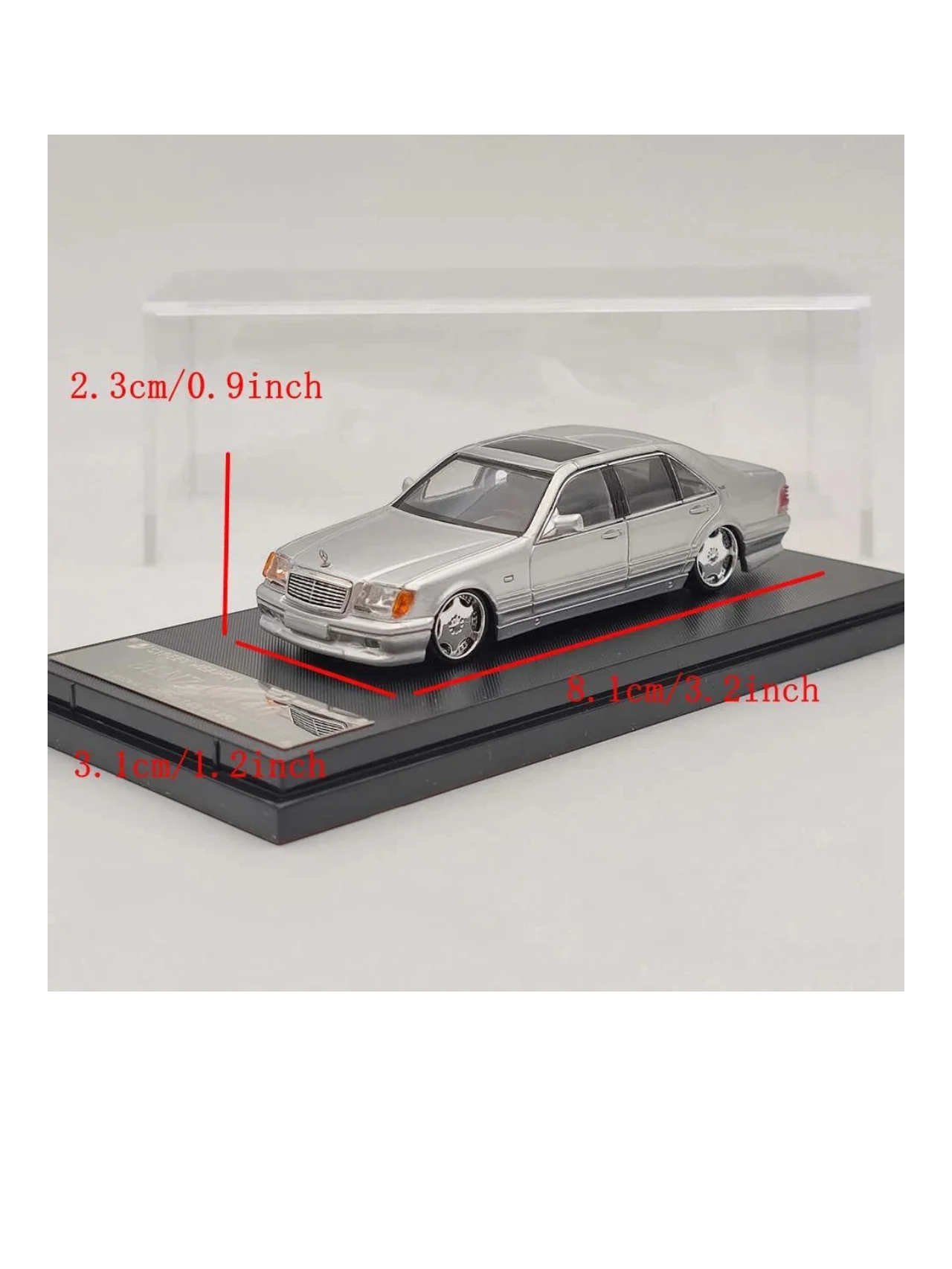 Street Weapon Mercedes-Benz W140 Premium Diecast 1:64 Scale (With Acrylic Case) - Image 10