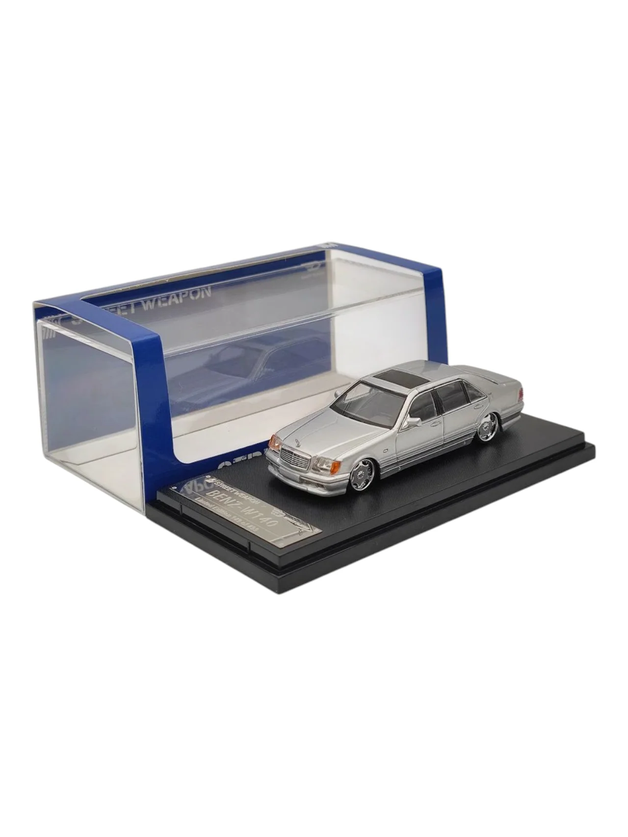 Street Weapon Mercedes-Benz W140 Premium Diecast 1:64 Scale (With Acrylic Case) - Image 6