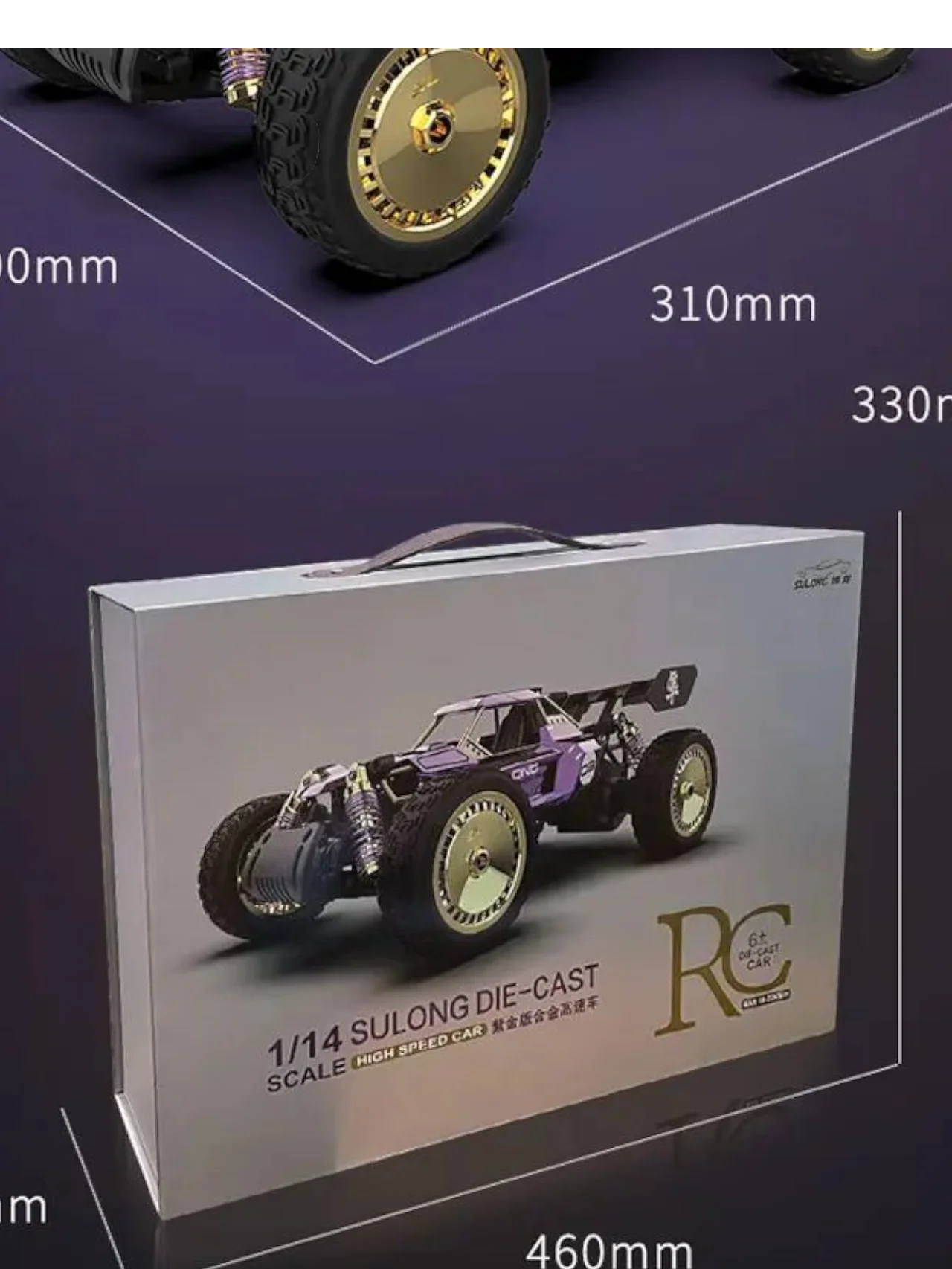 Sulong High Speed Remote Control Car Diecast 1:14 Scale - Image 9